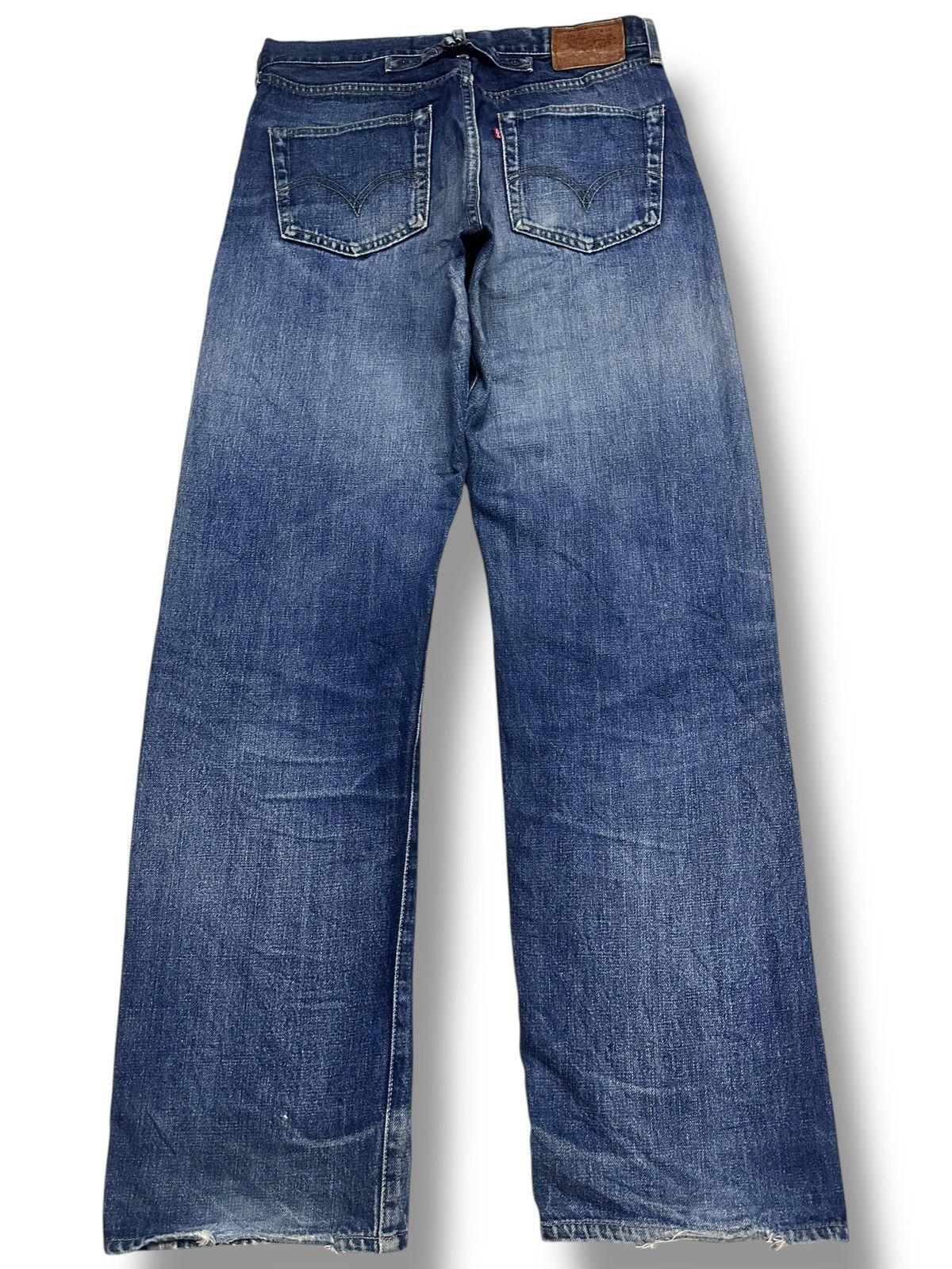 Levi's Levis Vintage Big E BuckleBack Rare Drop Selvedge Faded Size US 32 / EU 48 - 2 Thumbnail