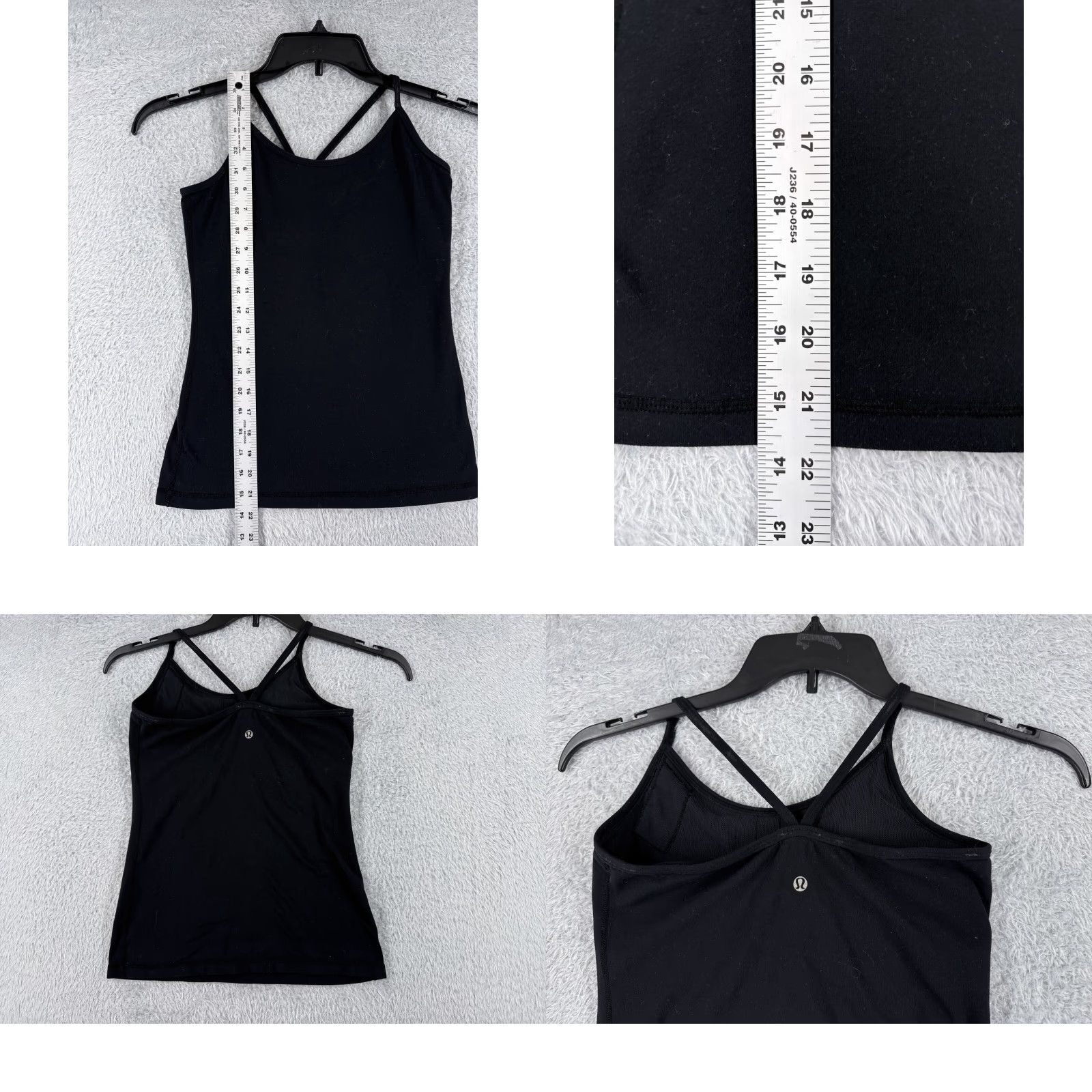 Lululemon Lululemon Shirt Women 4 Black Y Strap Gym Yoga Run Size S / US 4 / IT 40 - 8 Thumbnail