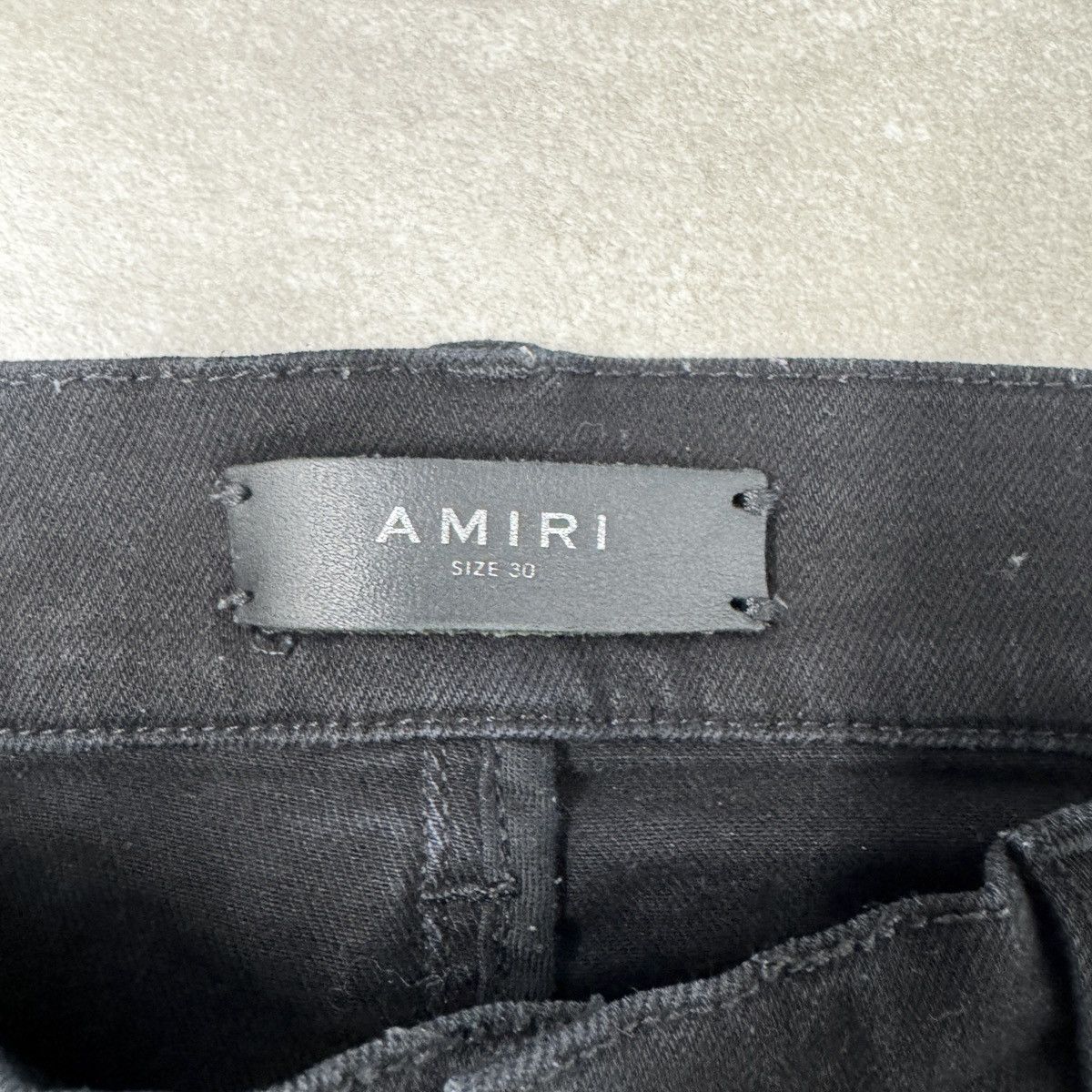 Amiri Amiri MX1 Leather Panelled Jeans In Black RRP £950 Size US 30 / EU 46 - 7 Thumbnail