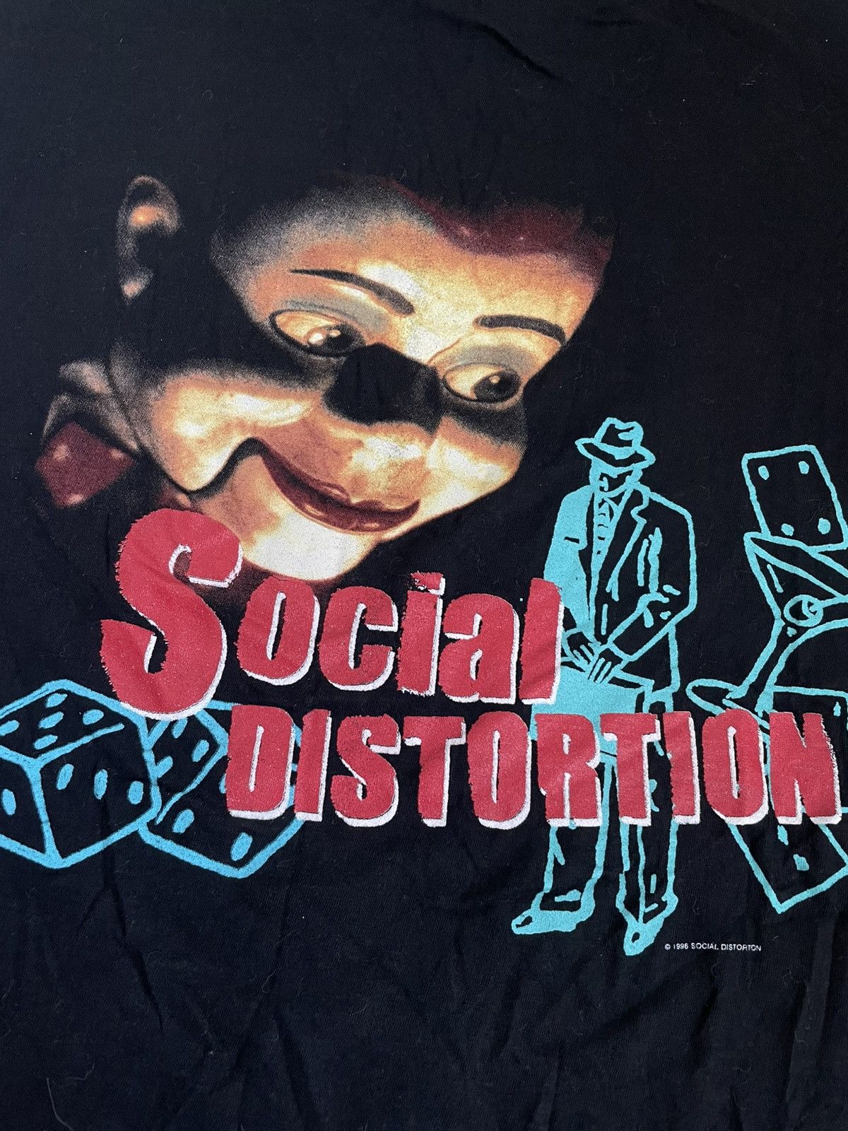 Band Tees Vintag 90s Official Social Distortion Punk Rock 1996 Tee Y2k Size US L / EU 52-54 / 3 - 5 Thumbnail