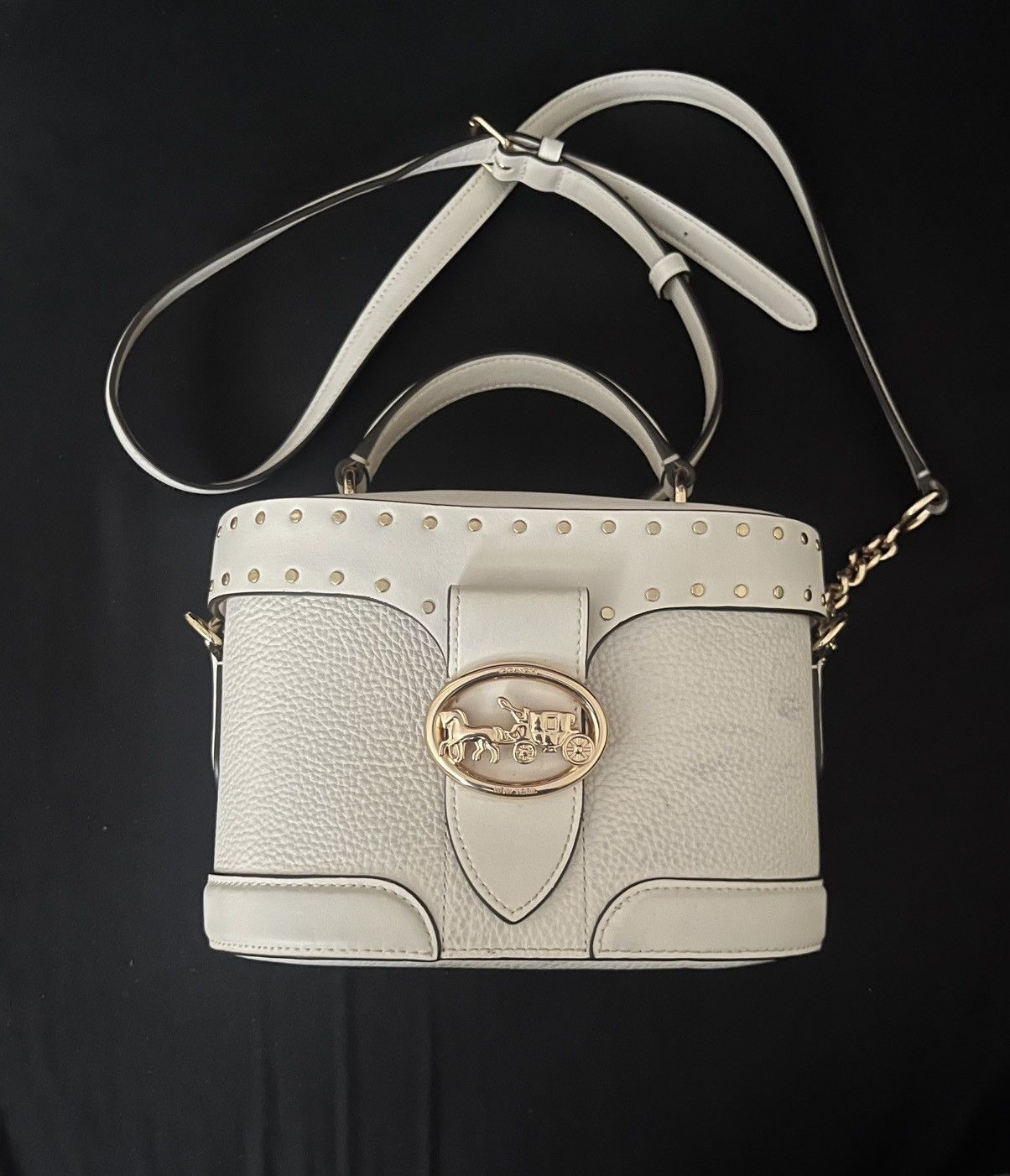 Coach Coach Ivory Pebbled Leather Crossbody Bag Size ONE SIZE - 1 Thumbnail