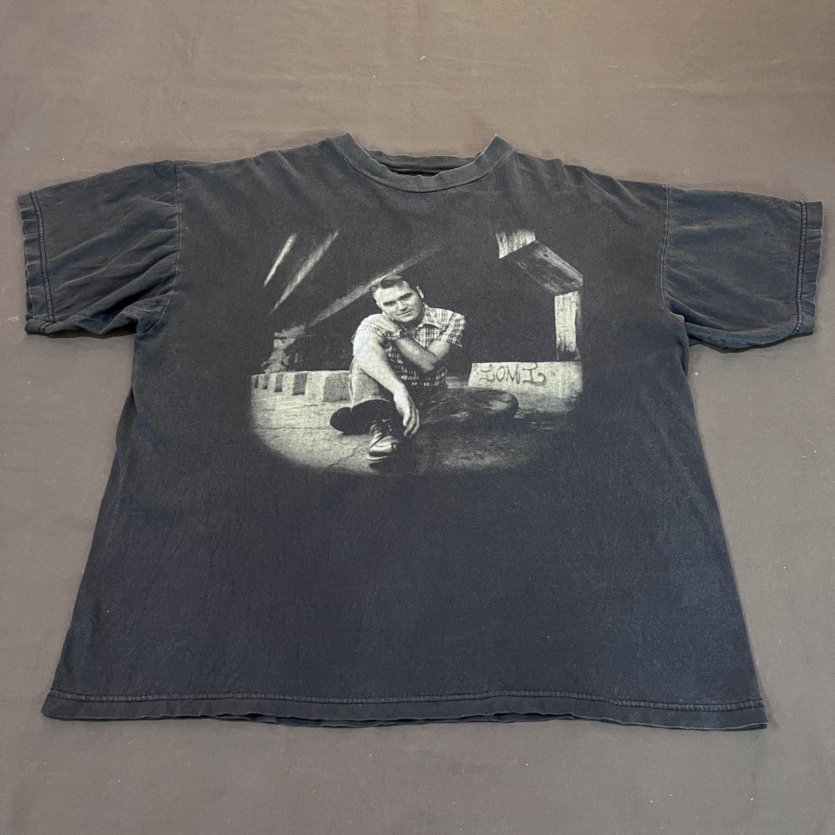 Band Tees × Morrissey × Vintage Vintage 90s Morrissey Maladjusted Album Promo Tee XL Faded Size US XL / EU 56 / 4 - 5 Thumbnail