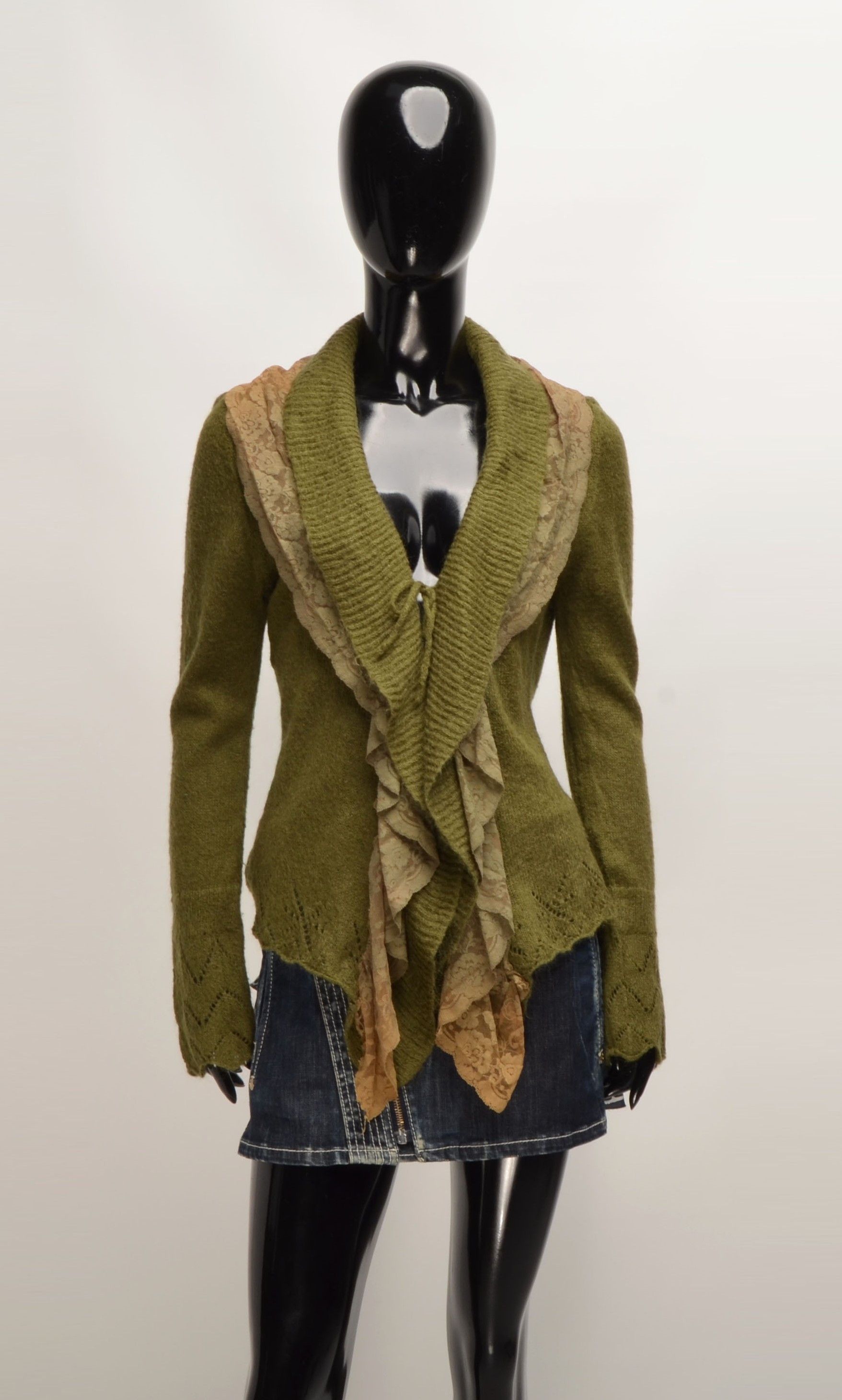 Other Vintage Peruggi Y2K Fairy Kid Mohair Blend Cardigan Size L / US 10 / IT 46 - 1 Thumbnail