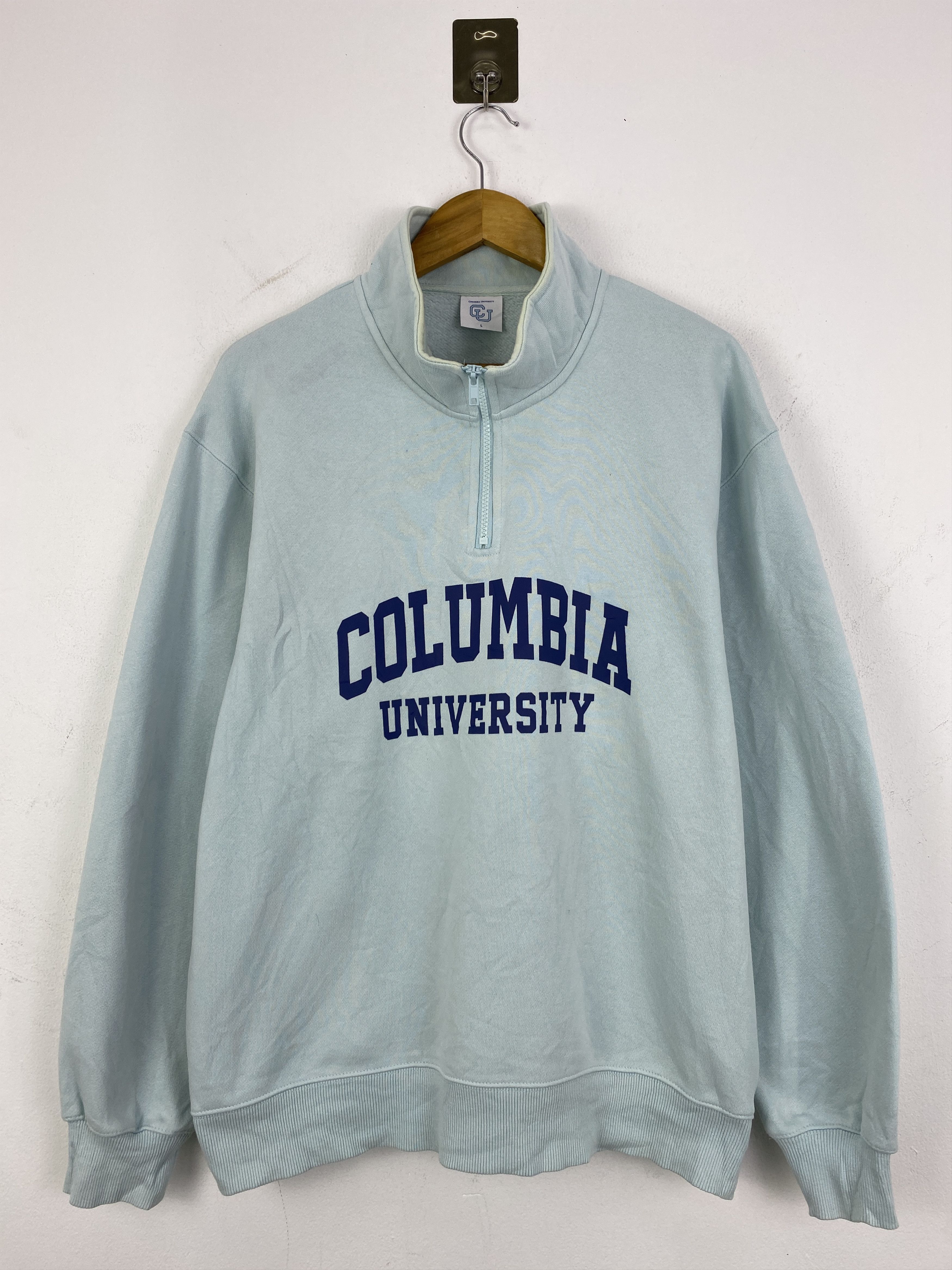 GU Vintage Columbia University Half Zipper SH0206 Size US L / EU 52-54 / 3 - 1 Thumbnail