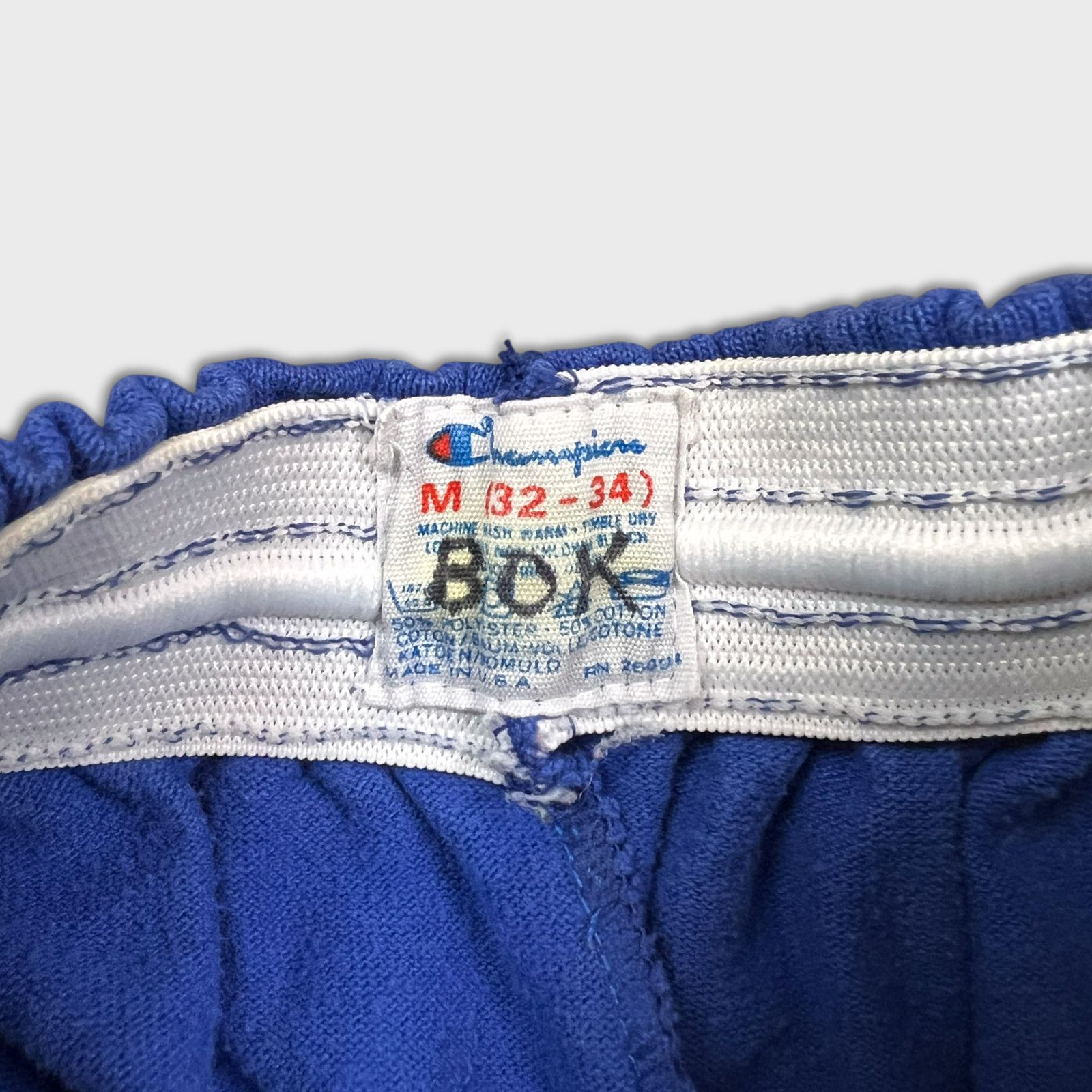 Champion × Vintage VTG 90s Champion Shorts Small C Logo Pocketed USA Fleece Gym Size US 26 / EU 42 - 8 Thumbnail