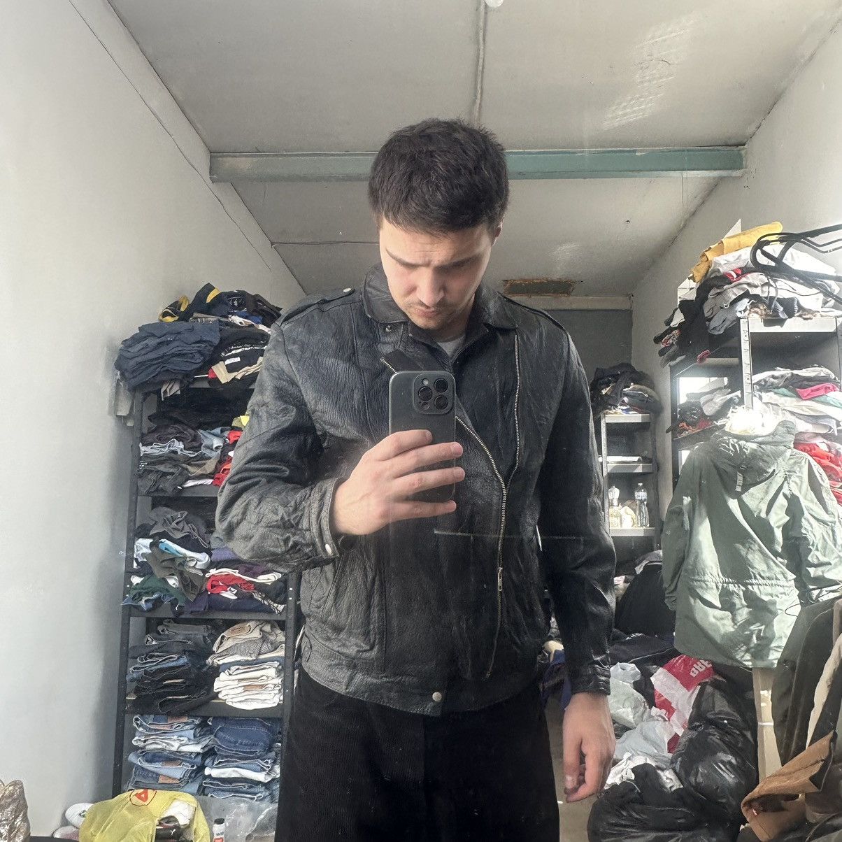 Other Vintage Leather moto biker Jacket y2k jacket Size US L / EU 52-54 / 3 - 11 Thumbnail