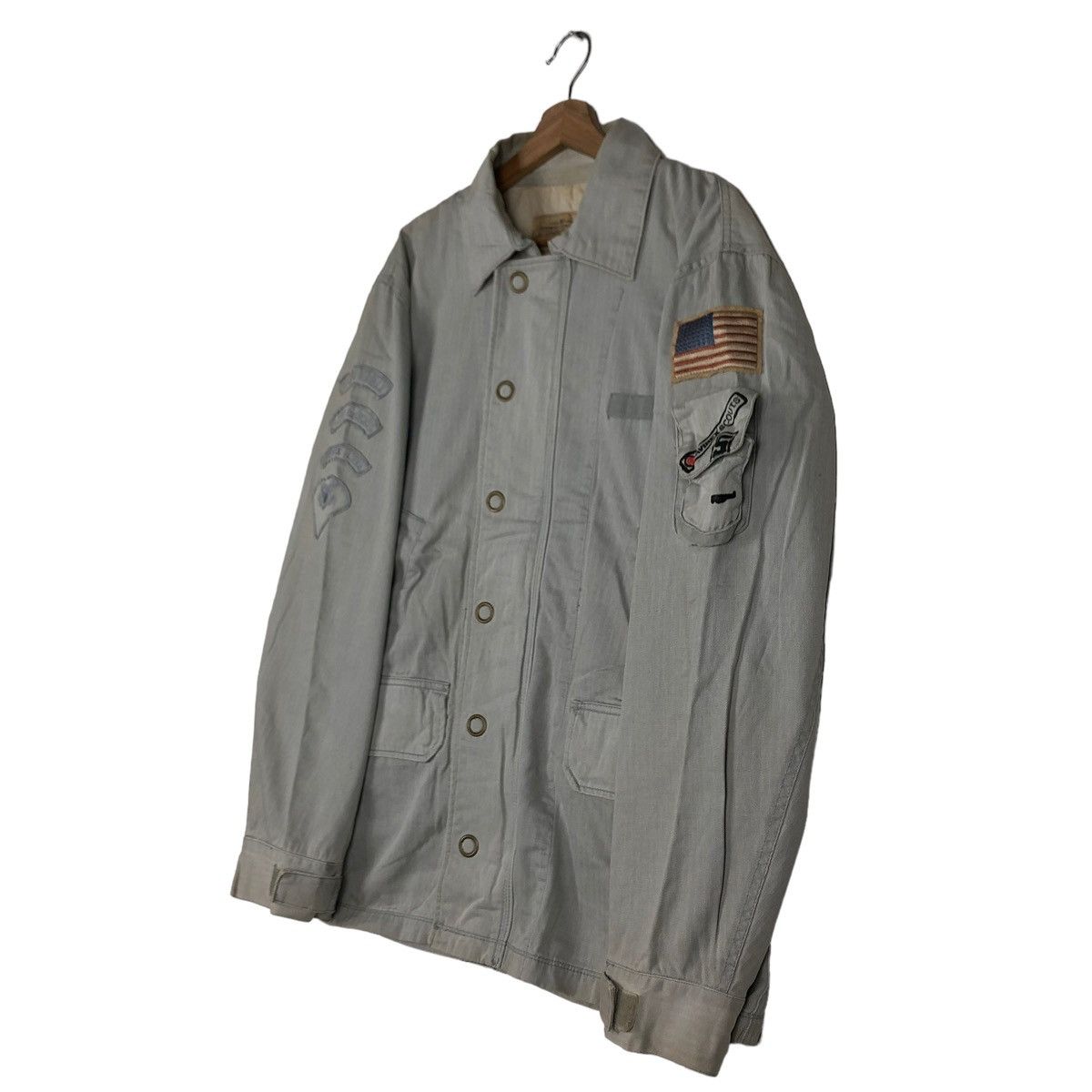 Avirex 🔥VTG DENIM JACKET AVIREX USA LTD STOCK 28-A6755 Size US XL / EU 56 / 4 - 2 Thumbnail