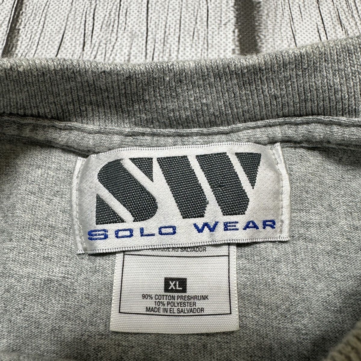 Vintage Vintage Solo Wear tee Size US XL / EU 56 / 4 - 4 Thumbnail