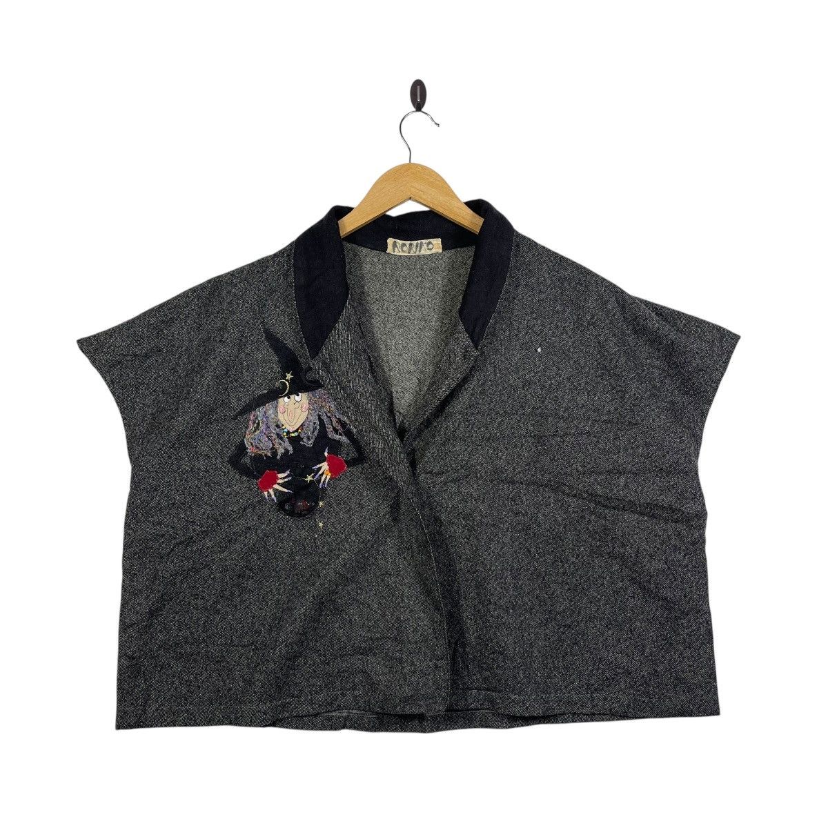 Vintage Vintage Noriko Witch Embroidery Wool Vest Japan Size US XL / EU 56 / 4 - 1 Thumbnail