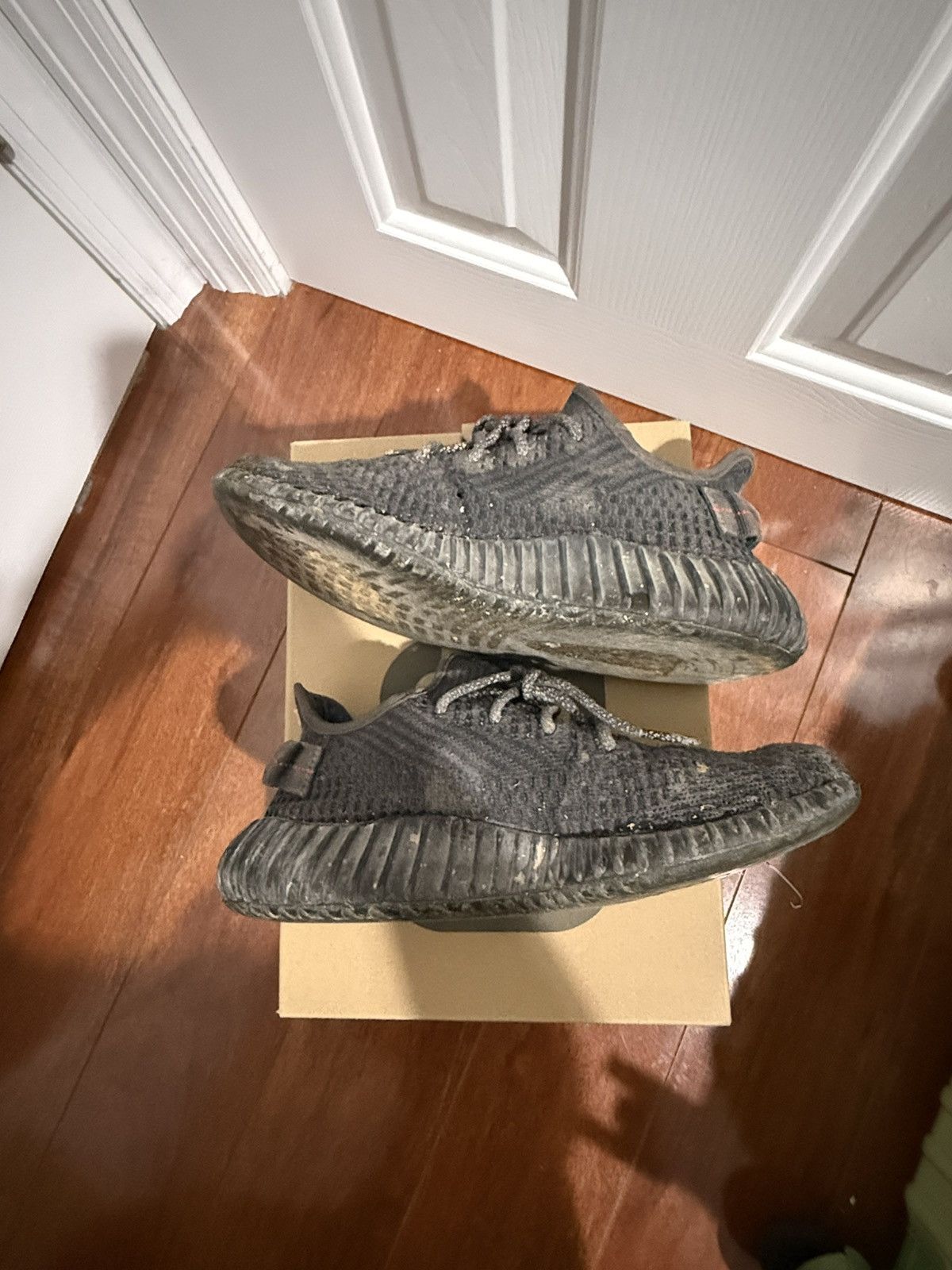Yeezy Adidas Yeezy Boost 350 V2 "Black Non-Reflective" (FU9006) Size US 8 / EU 41 - 7 Thumbnail