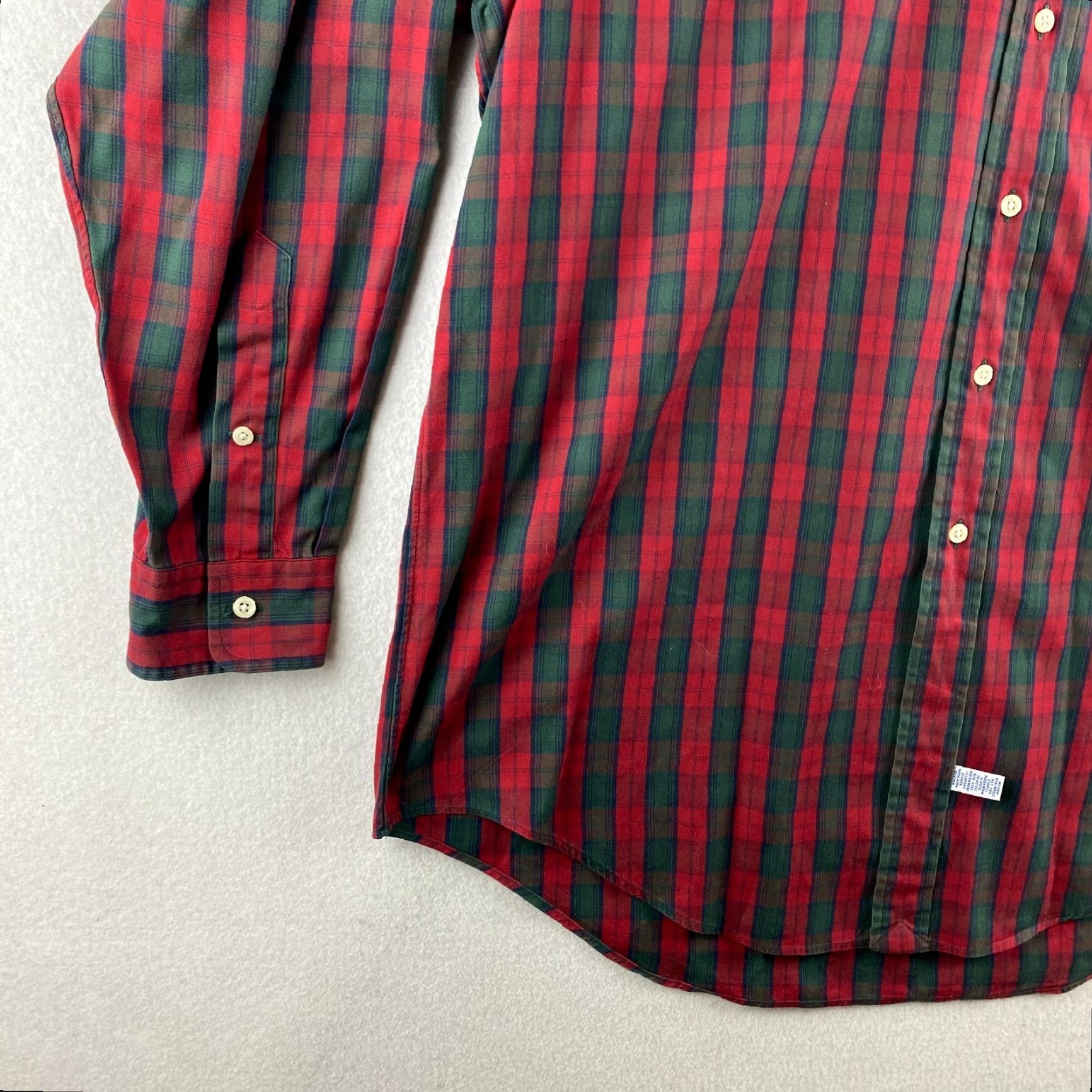 Polo Ralph Lauren VINTAGE Polo Ralph Lauren Shirt Mens 16 1/2 - 34 Red Button-Down Yarmouth Plaid Size US L / EU 52-54 / 3 - 7 Thumbnail