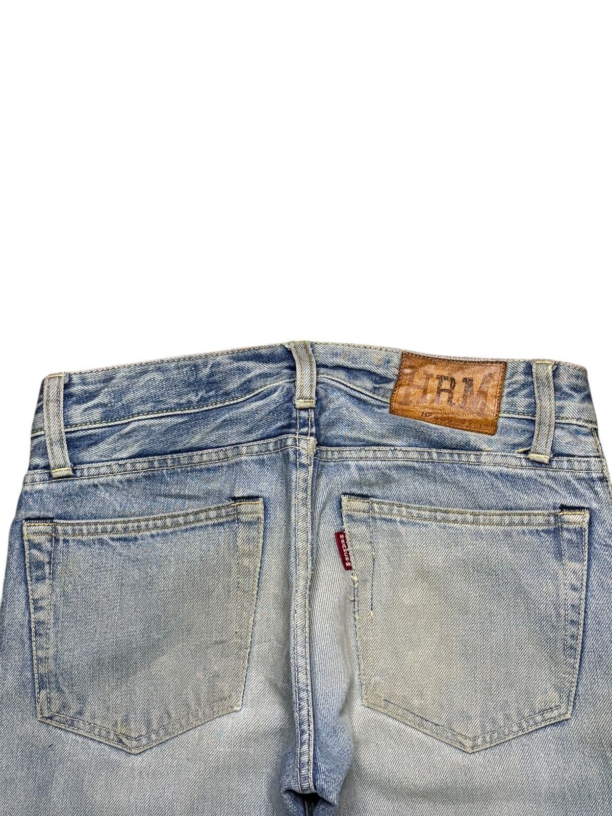 HOLLYWOOD RANCH MARKET Vintage Japanese HR Market Selvedge Mud Wash Loose Jeans Size US 28 / EU 44 - 9 Thumbnail