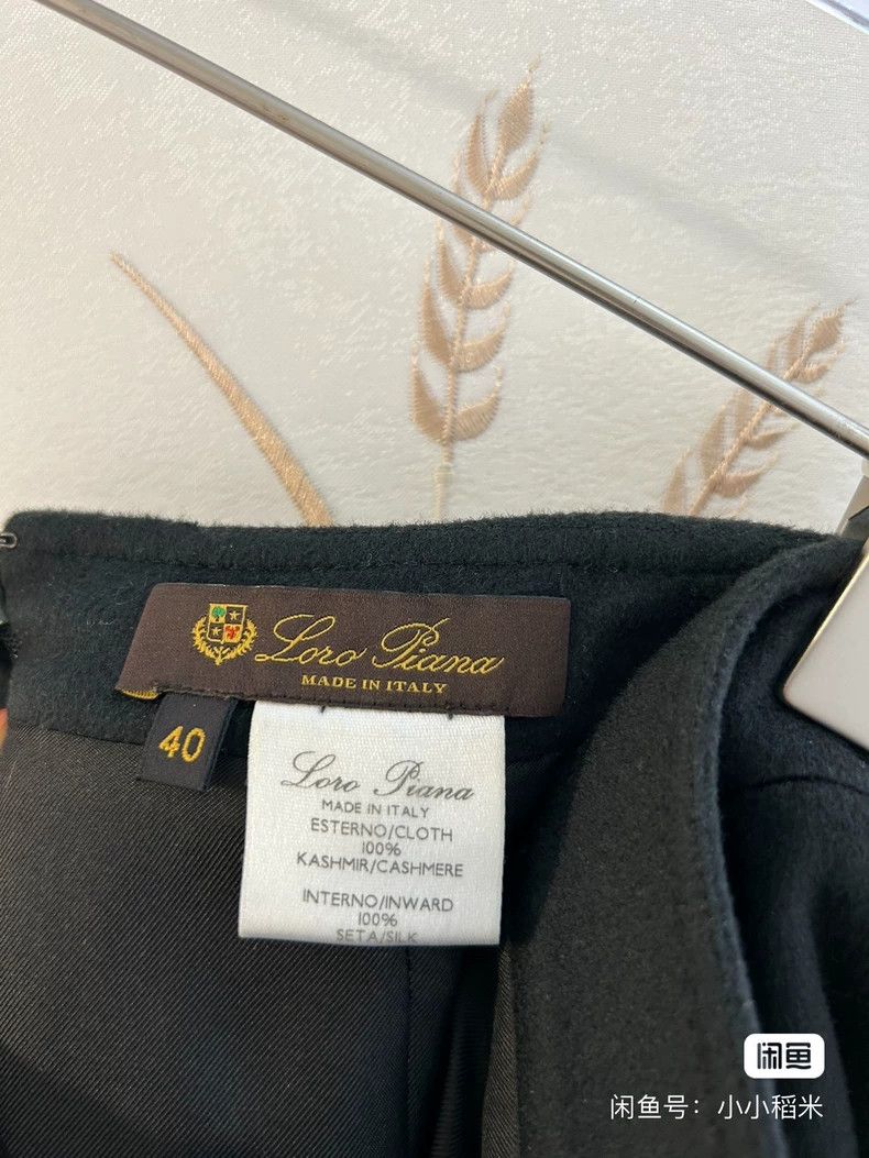 Loro Piana LORO PIANA Maurad color double-faced cashmere skirt Size 26" / US 2 / IT 38 - 4 Thumbnail