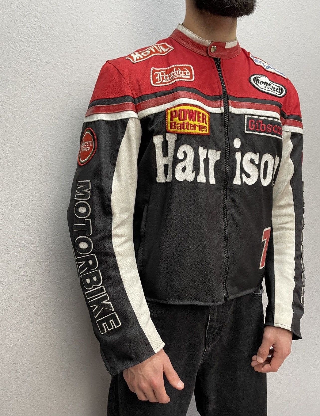 Racer Worldwide Harrison "Dark Devil" Racing Jacket - Nylon & Leather Hybrid Size US L / EU 52-54 / 3 - 4 Thumbnail