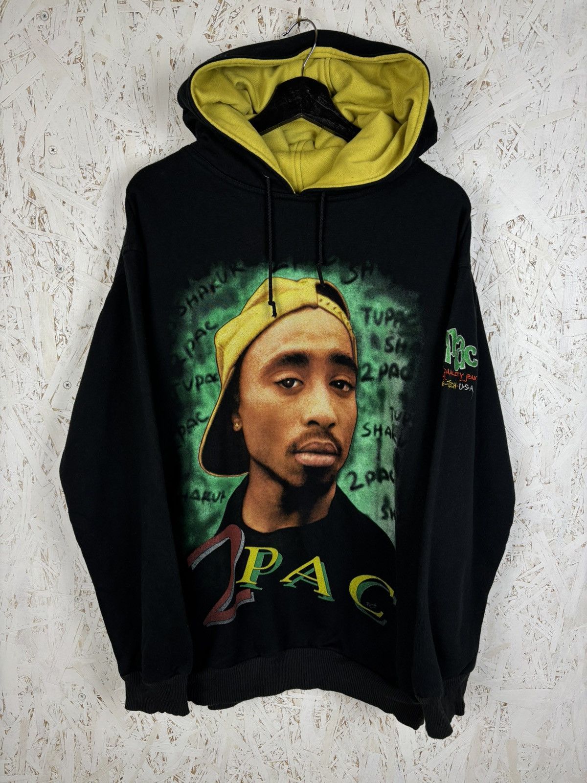 Band Tees 90s Tribal 2Pac Rap Hip Hop Black Vintage Hoodie Size L Size US L / EU 52-54 / 3 - 1 Thumbnail