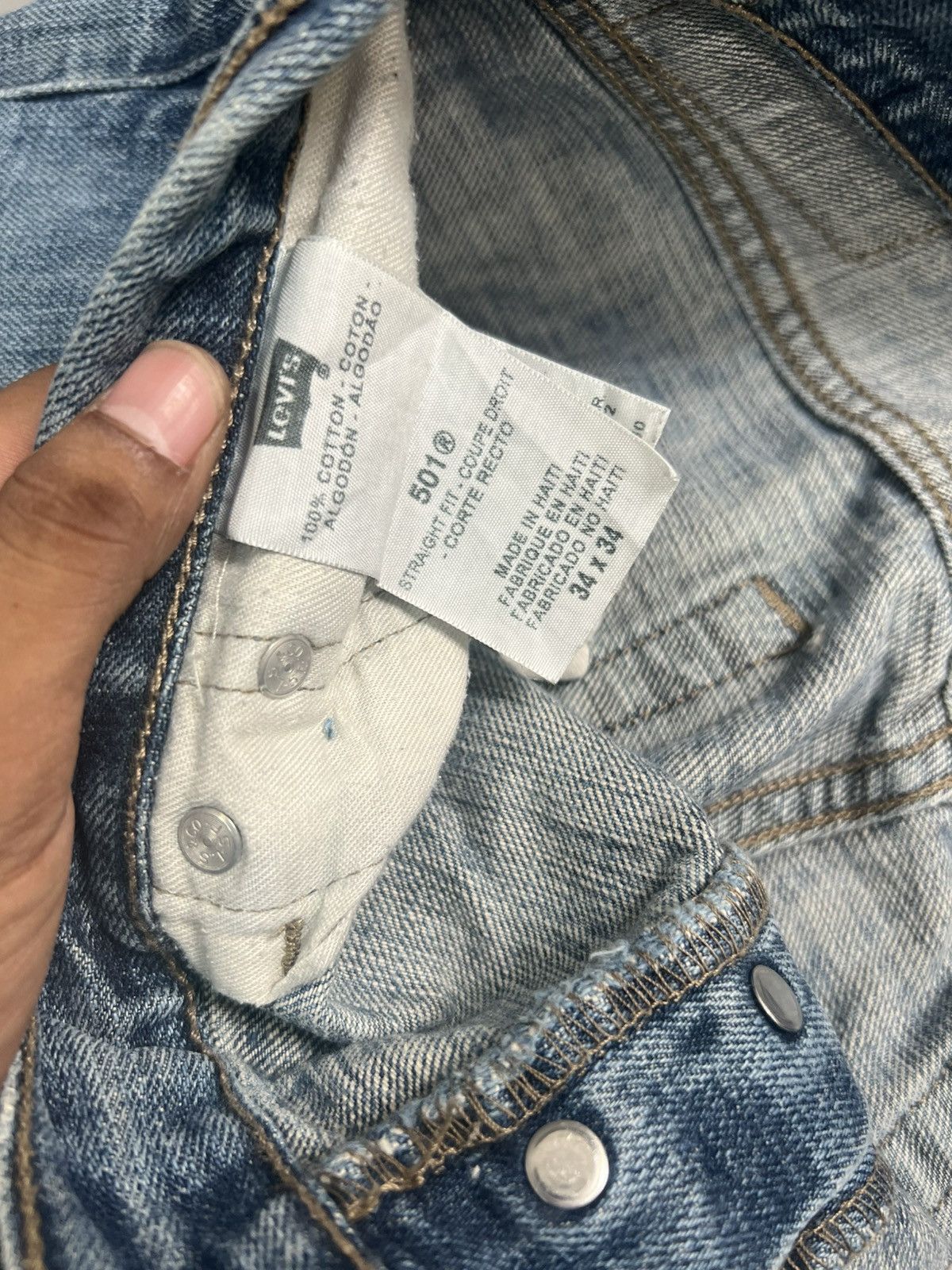 Levi's Rare vintage Levi’s distressed baggy fit denim Size US 34 / EU 50 - 6 Thumbnail