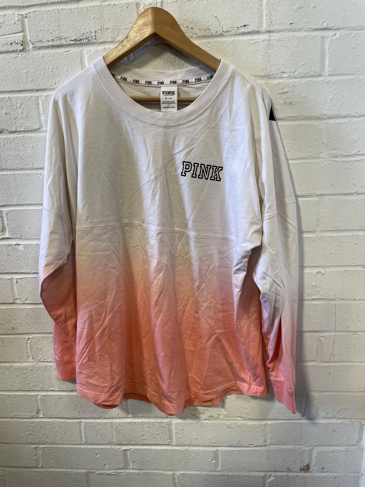 Pink PINK Ombre Long Sleeve Shirt Size ONE SIZE - 1 Thumbnail