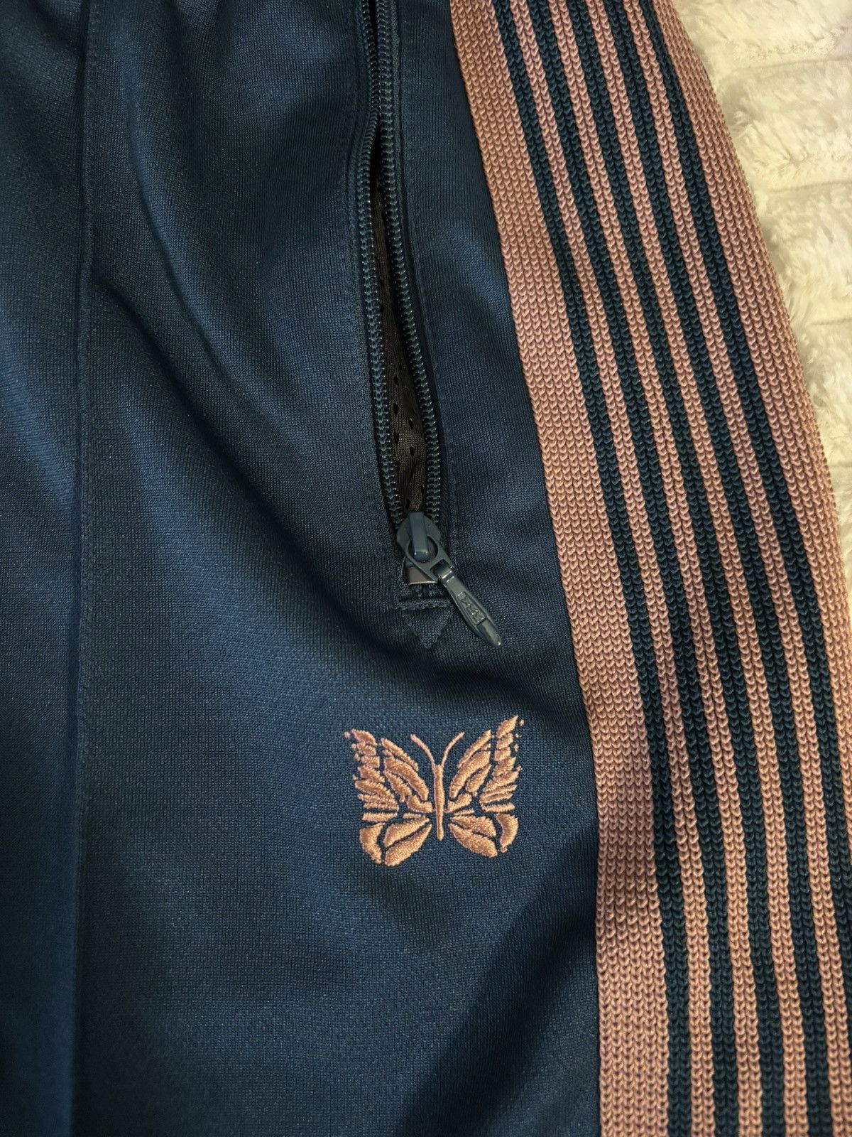Needles Needles striped track pants dark blue teal size M Size US 33 - 3 Thumbnail