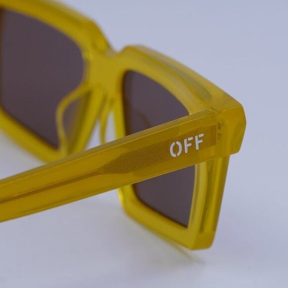 Off-White Off-White OERI142 WINDSOR 1864 Sunglasses Yellow Square Size ONE SIZE - 5 Thumbnail