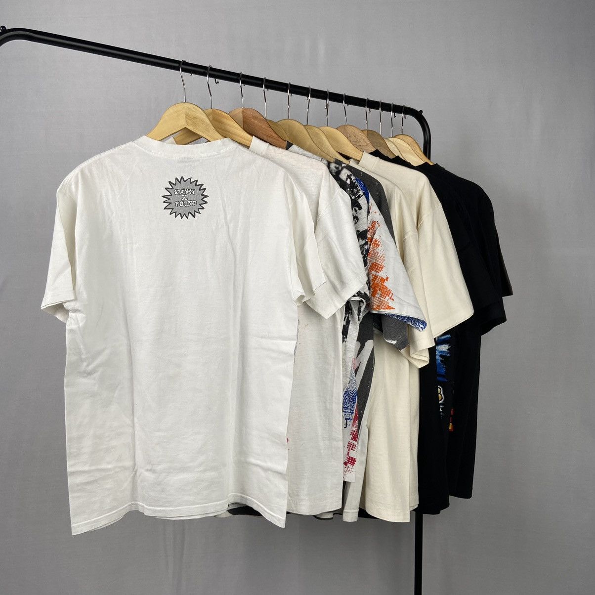 Stussy (Stussy) 00s OLD Photo Print Crew Neck Tee Used BAZZ