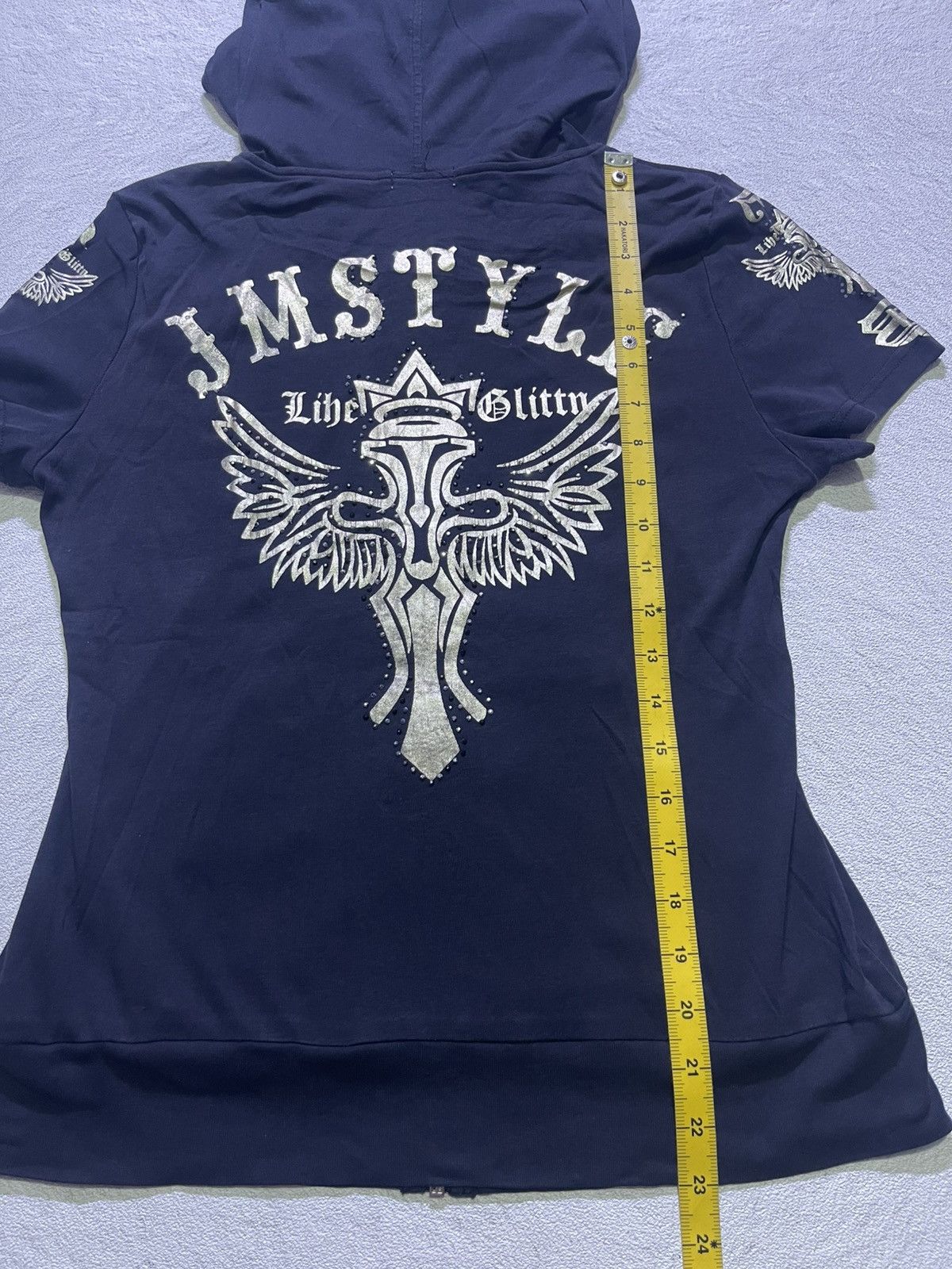 Japanese Brand Y2K JMSTYLE short sleeve tshirt full ziper motif Size M / US 6-8 / IT 42-44 - 9 Thumbnail
