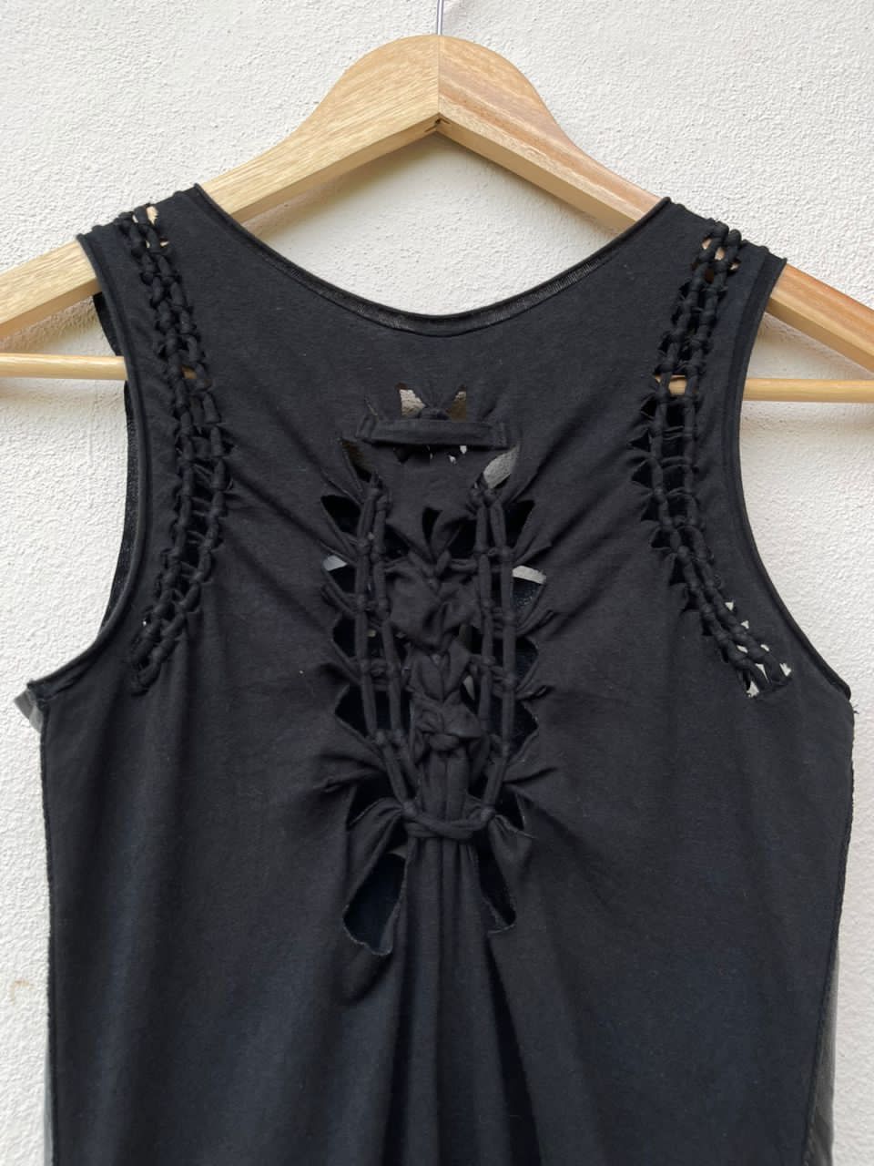 Jean Paul Gaultier Jean Paul Galtier Soleil Leather And Mesh Dress Size ONE SIZE - 17 Thumbnail