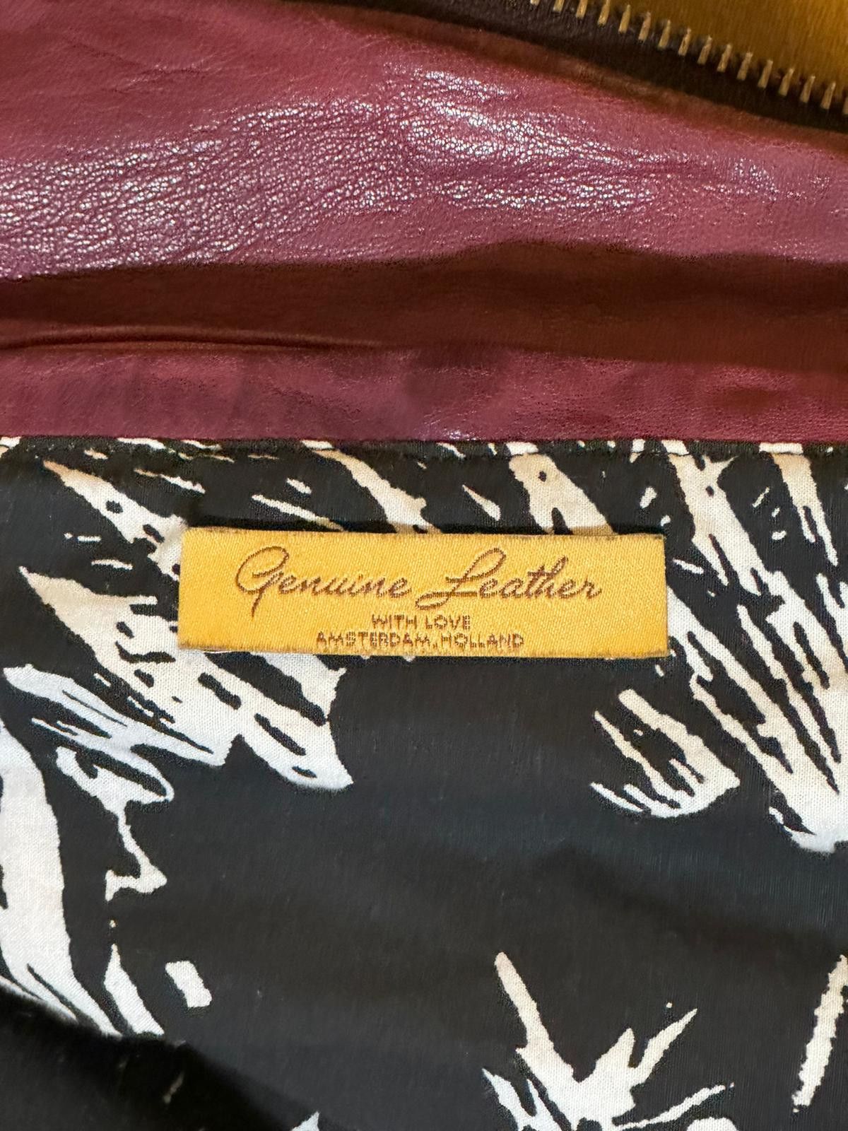 Scotch & Soda Burgundy Cafe Racer Moto Jacket Size US M / EU 48-50 / 2 - 5 Thumbnail
