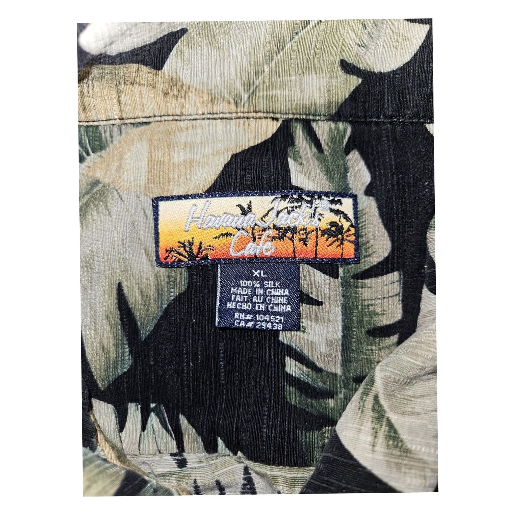 Vintage Havana Jack'S Cafe Shirt Mens XL Black Silk Men Short Sleeve Hawaii Vacation Beach Size US XL / EU 56 / 4 - 2 Thumbnail
