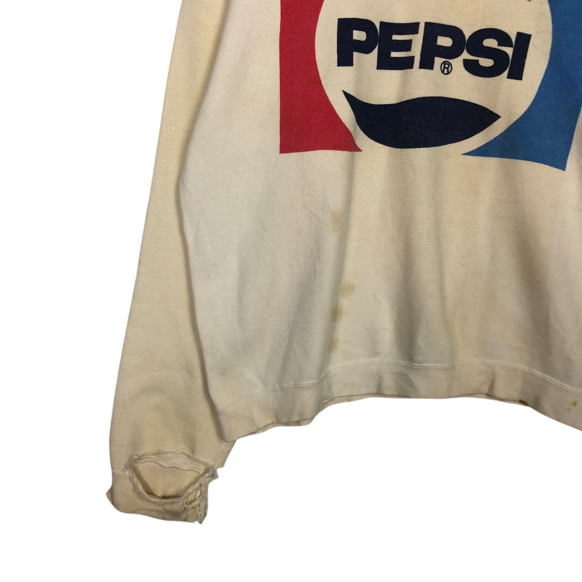 Vintage 🔥VINTAGE SWEATSHIRT CREWNECK DISTRESSED PEPSI BIG LOGO Size US L / EU 52-54 / 3 - 6 Thumbnail