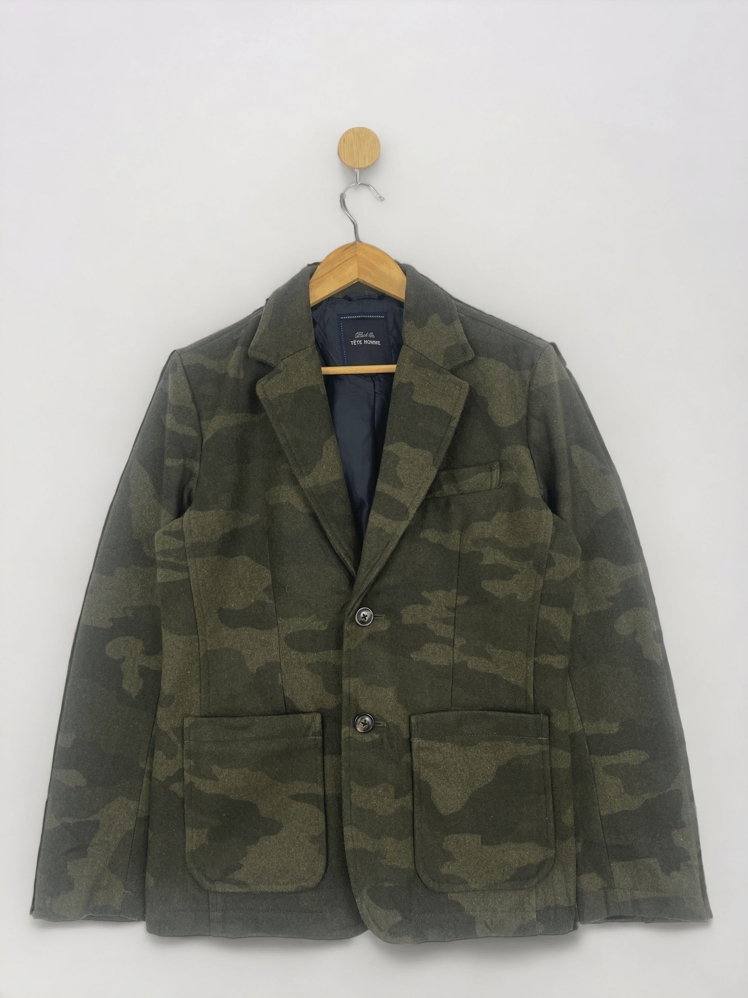 Issey Miyake Vintage Issey Miyake Tete Homme Blazer Camo Jacket JA0055 Size US M / EU 48-50 / 2 - 1 Thumbnail