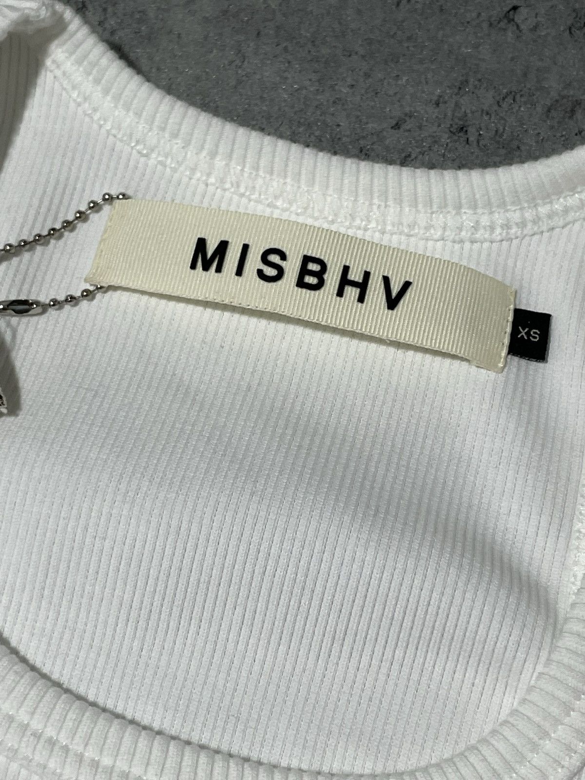 Misbhv misbhv tanktop archive blanc blank Size US XS / EU 42 / 0 - 2 Thumbnail