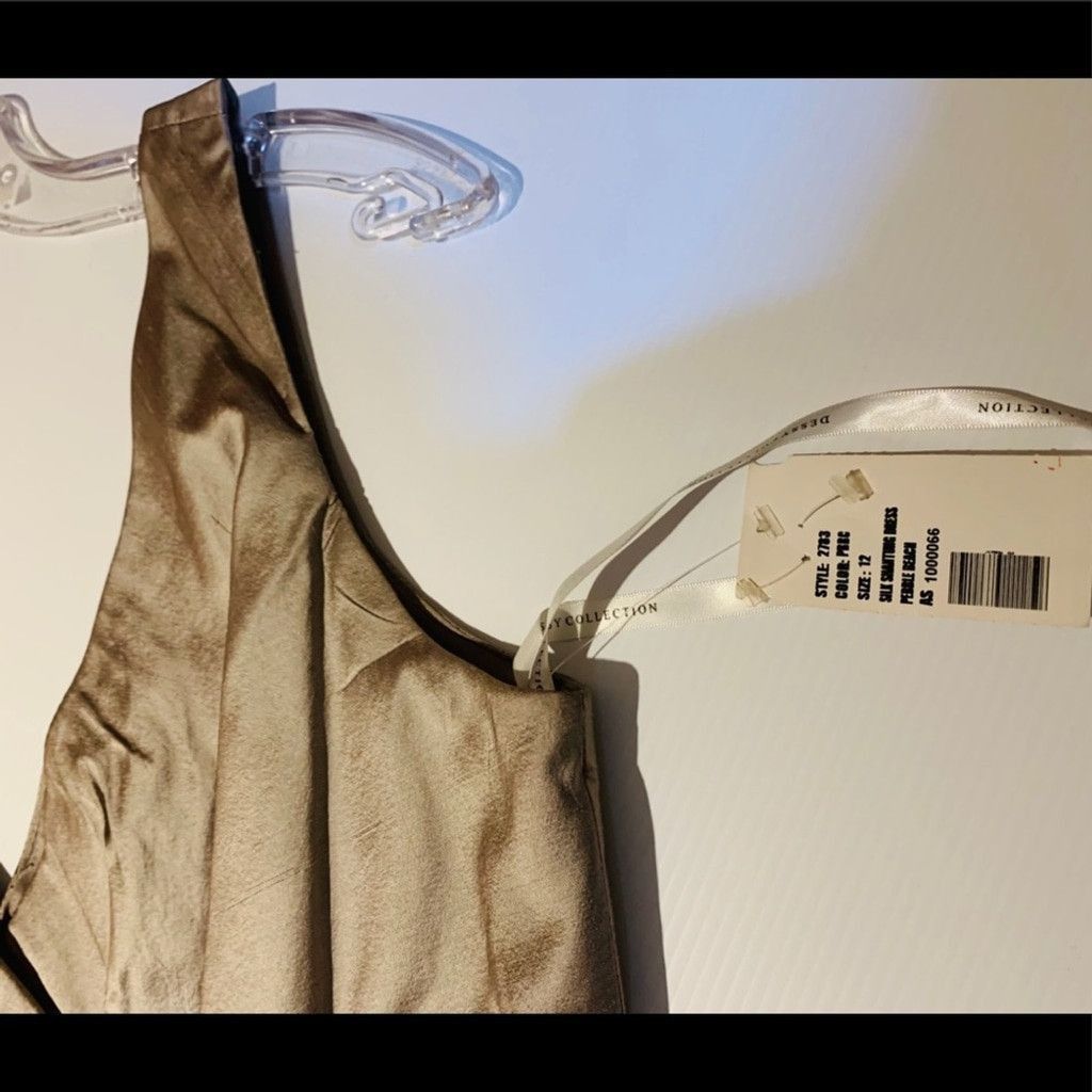 Other Dessy Collection BN Silk taupe dress size 12 Size XL / US 12-14 / IT 48-50 - 8 Thumbnail