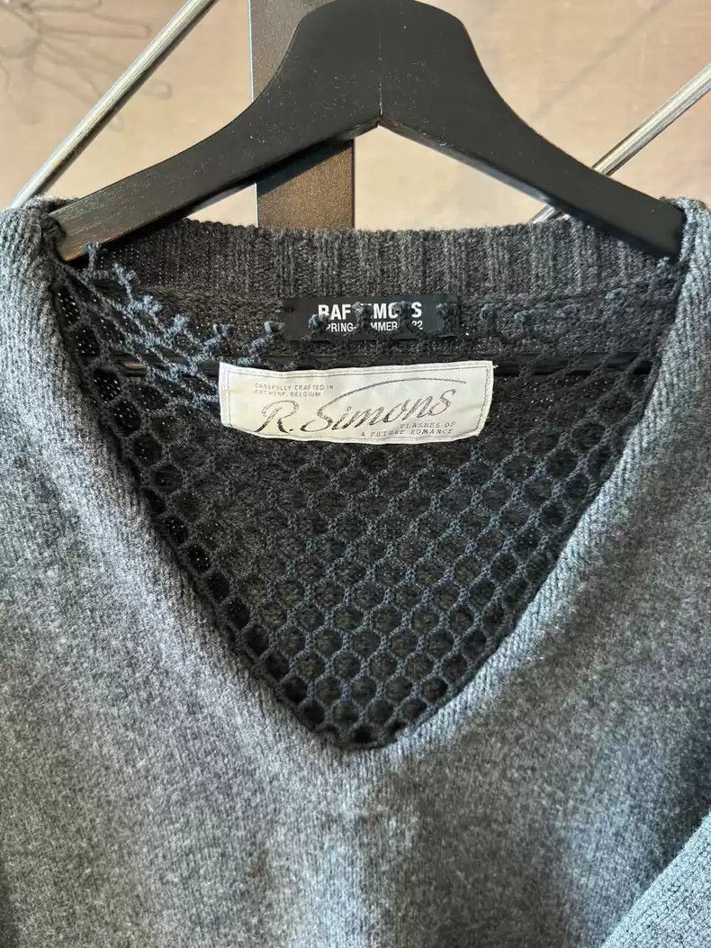 Raf Simons Raf Simon grid V-neck sweater-2505 Size US L / EU 52-54 / 3 - 5 Thumbnail