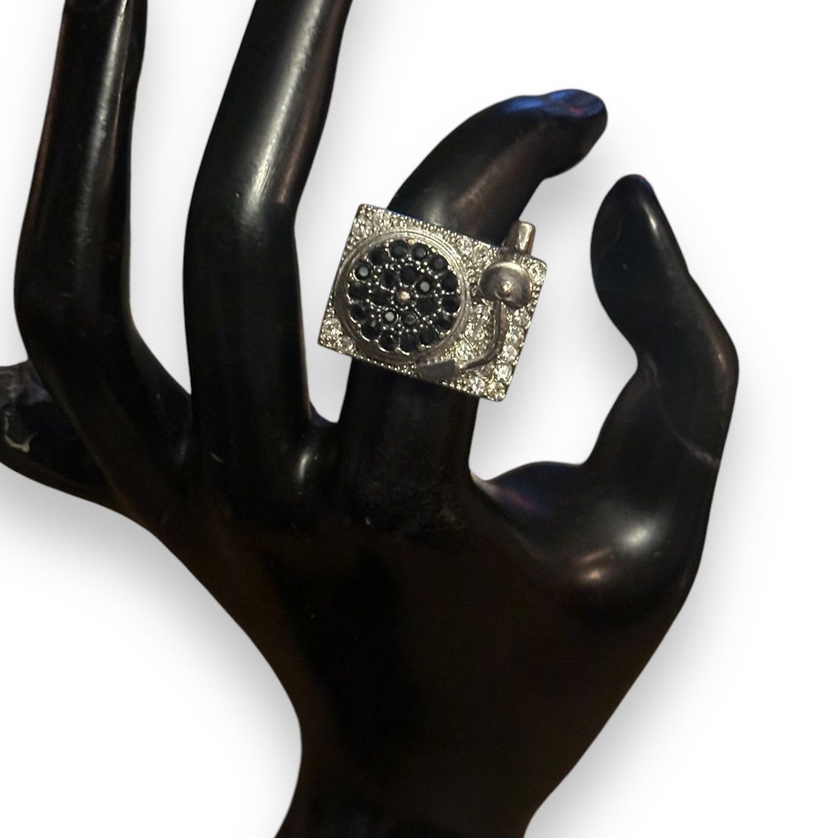 Vintage Vintage record player turntable adjustable ring Size ONE SIZE - 2 Thumbnail
