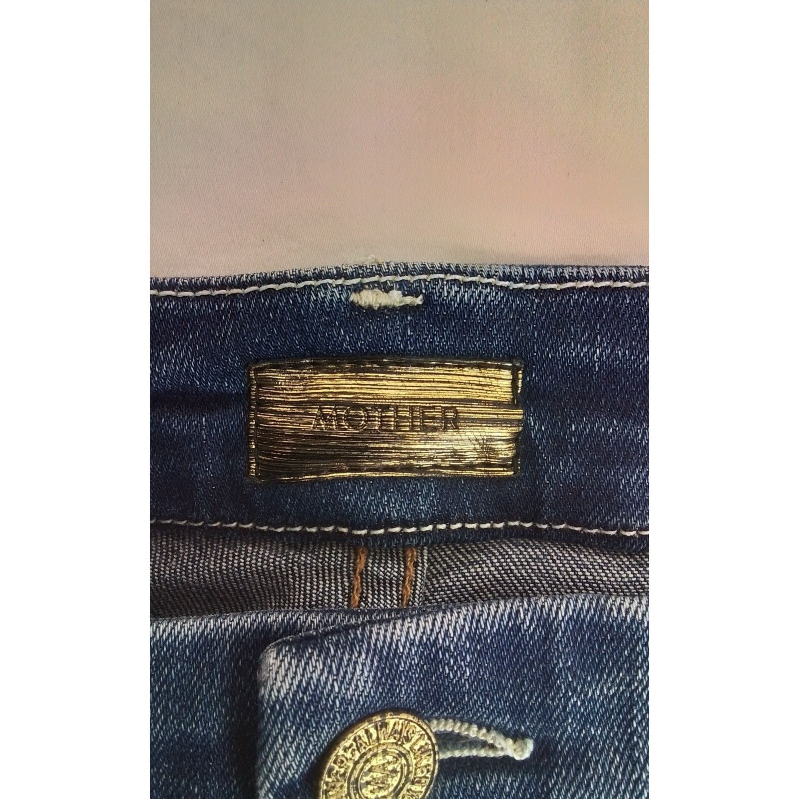 MOTHER Mother Looker Ankle Fray Jean Women's 29" High Waist Size 29" - 7 Thumbnail