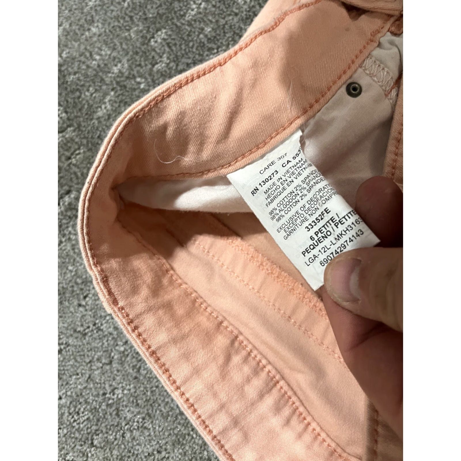 Lee Lee Denim Slender Secret Straight Leg Jeans 6 Petite Pink Stretch Women's Size 30" / US 8 / IT 44 - 3 Thumbnail