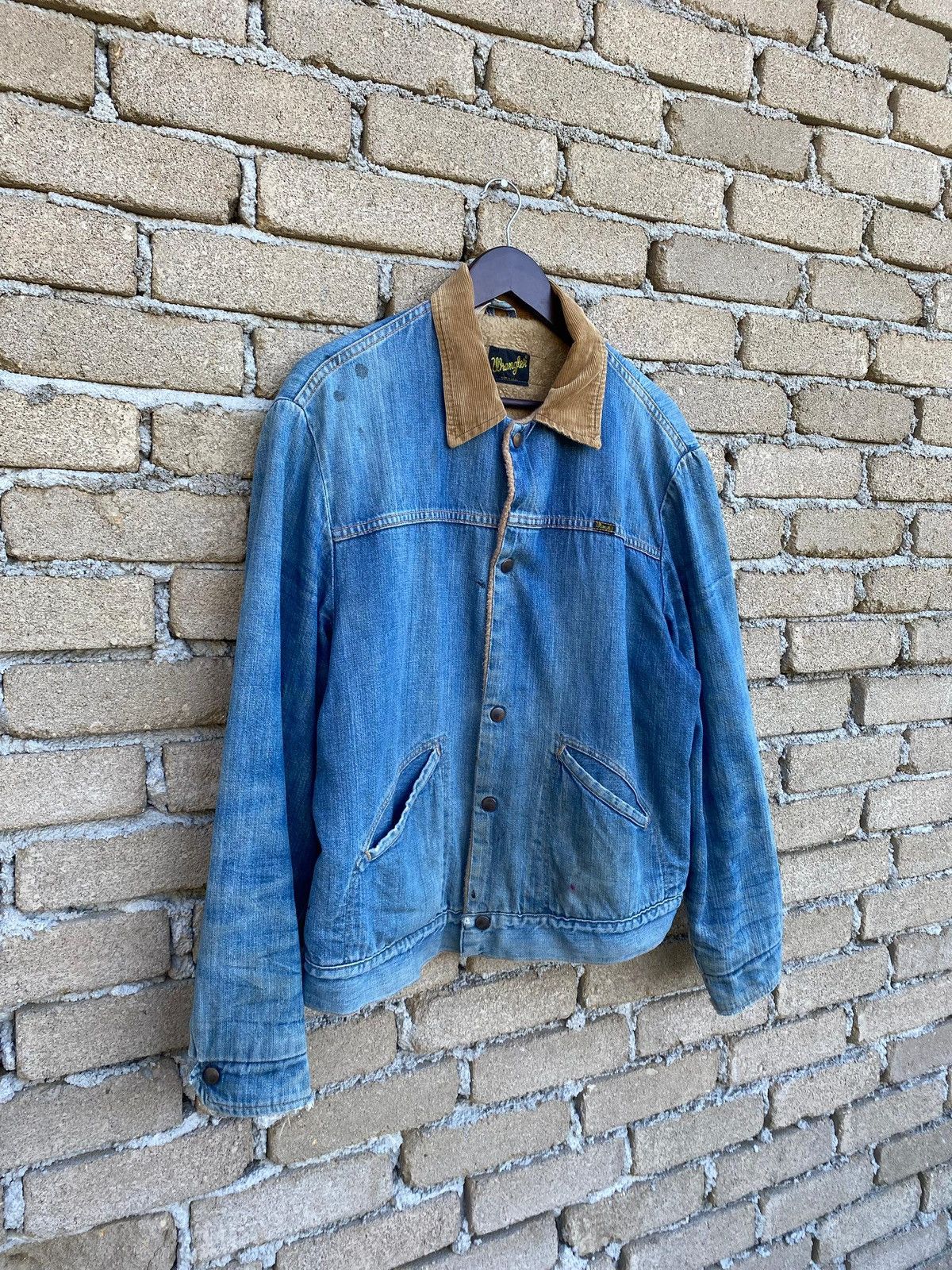 Wrangler Vintage Wrangler Denim Jacket With Fleece Lined Size US S / EU 44-46 / 1 - 3 Thumbnail