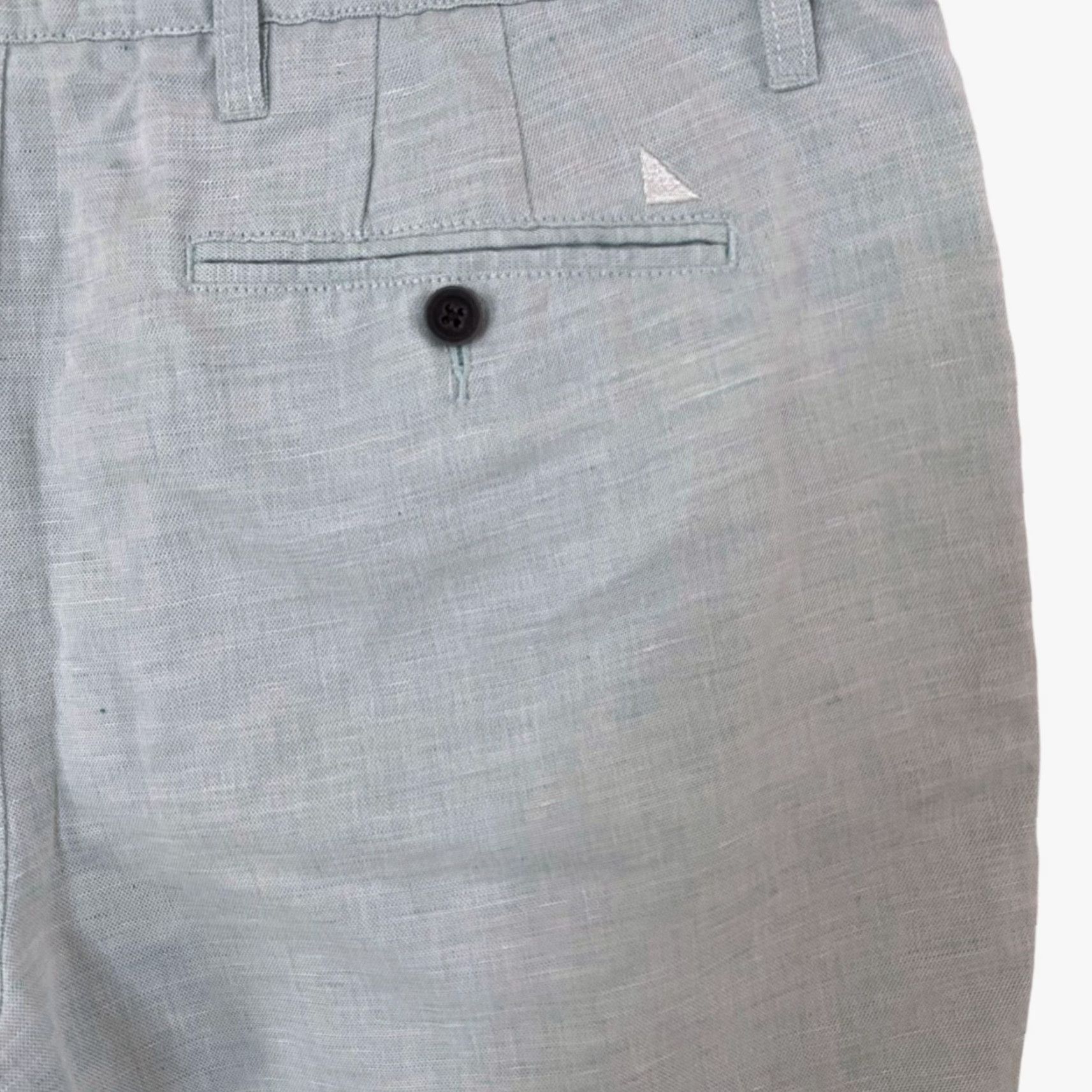 UNTUCKit UNTUCKit Paumanok Golf Shorts Light Green Flat-Front Linen Chinos Men 36 5-Pocket Casual Travel Size US 36 / EU 52 - 6 Thumbnail