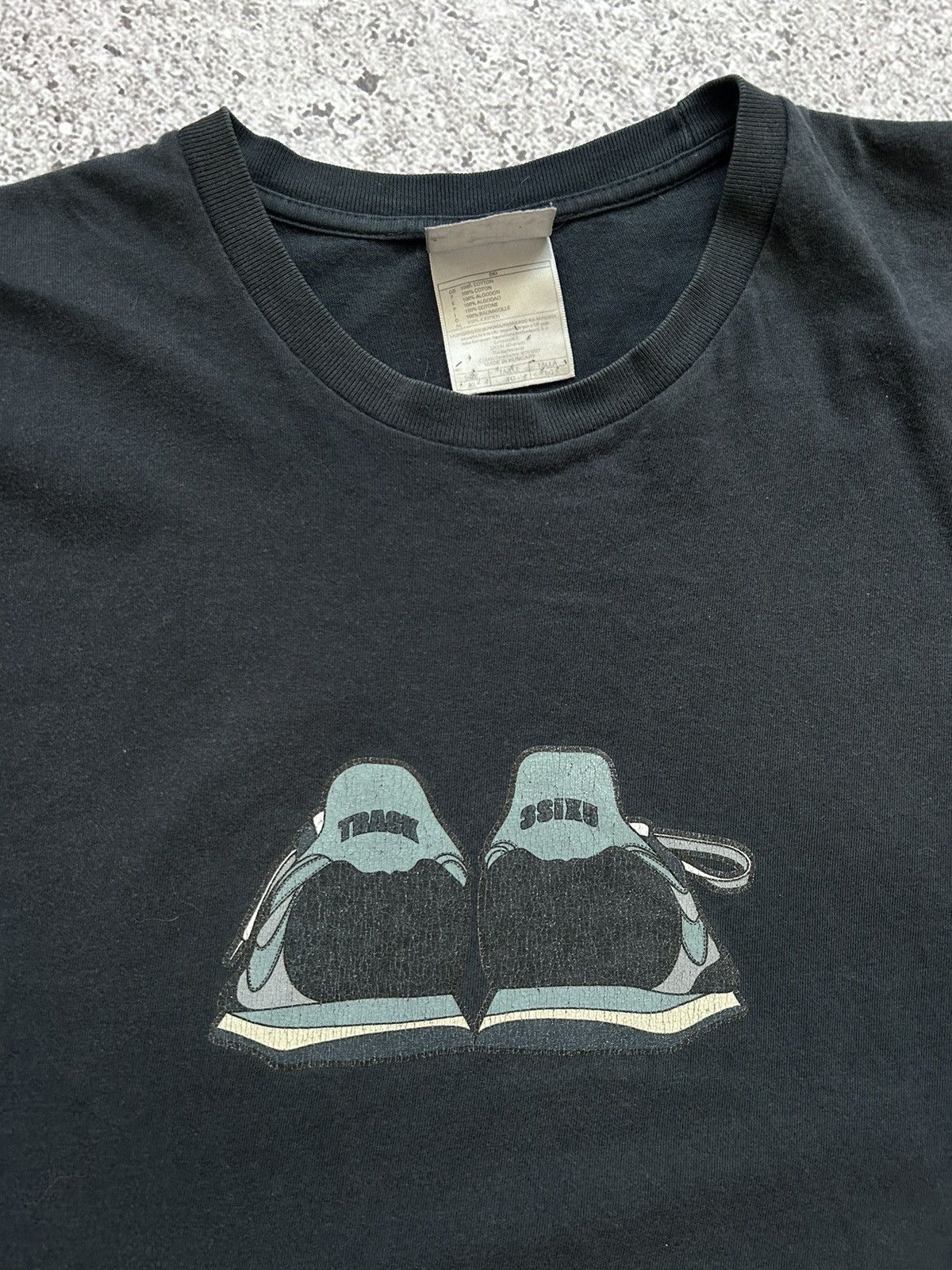 Nike × Vintage Vintage 90’s Nike Track 3six9 Logo Sneakers T-Shirt Size US XL / EU 56 / 4 - 6 Thumbnail
