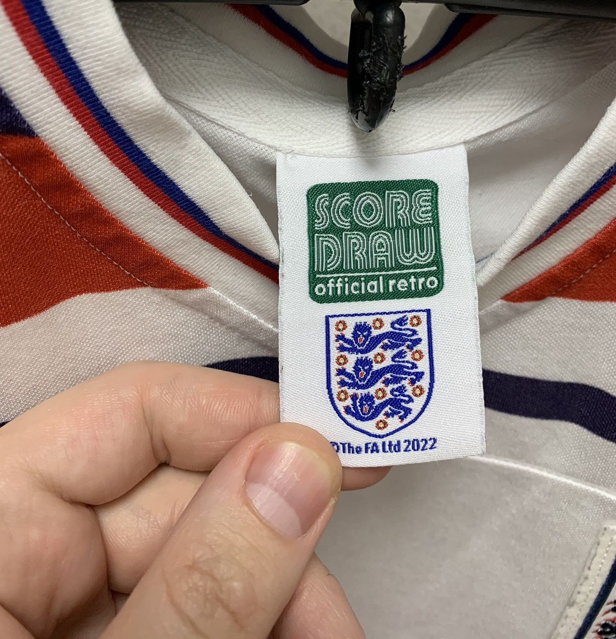 Other England vintage soccer jersey score drew S 1984 1986 gerrard Size US S / EU 44-46 / 1 - 7 Thumbnail