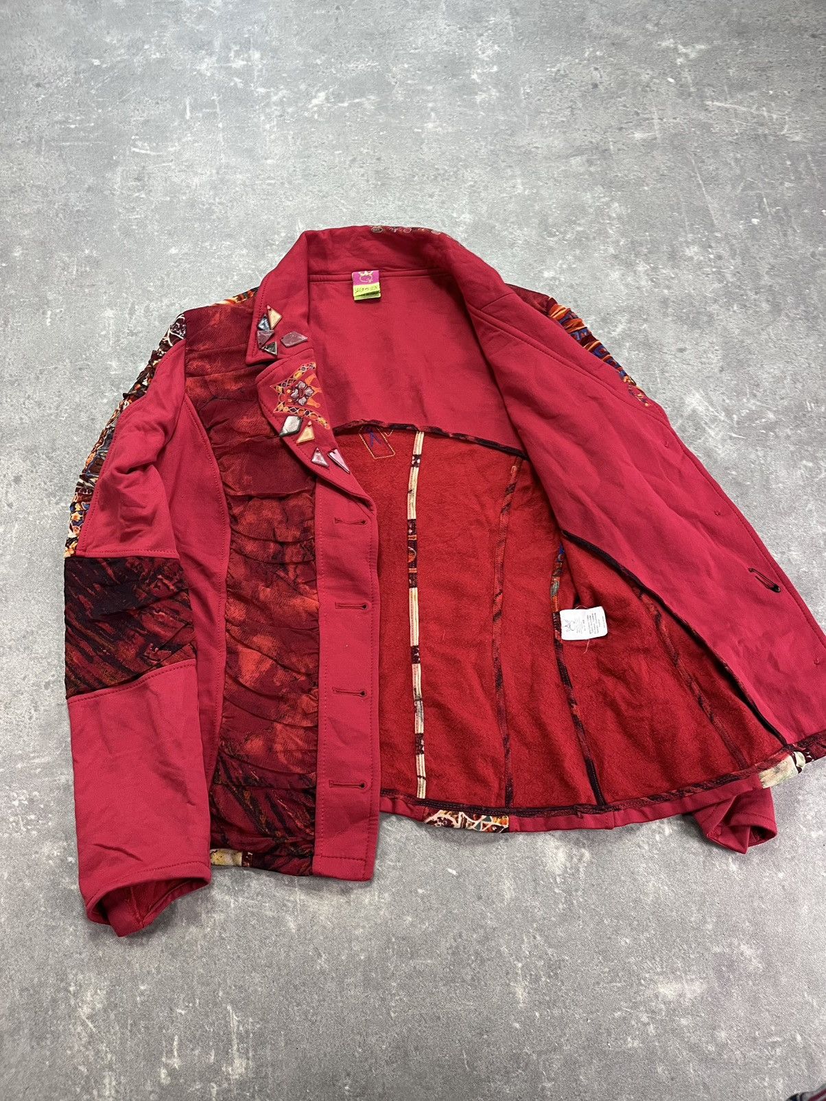 Japanese Brand Save The Queen Y2K Printed Punk 3D Stones Blazer Jacket L XL Size XL / US 12-14 / IT 48-50 - 11 Thumbnail
