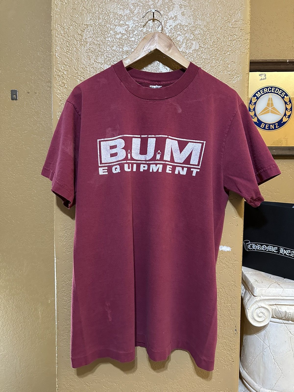 4GSELLER × B.U.M Equipment × Vintage Vintage Distressed B.U.M. Equipment T Shirt Large 90s Size US L / EU 52-54 / 3 - 1 Thumbnail