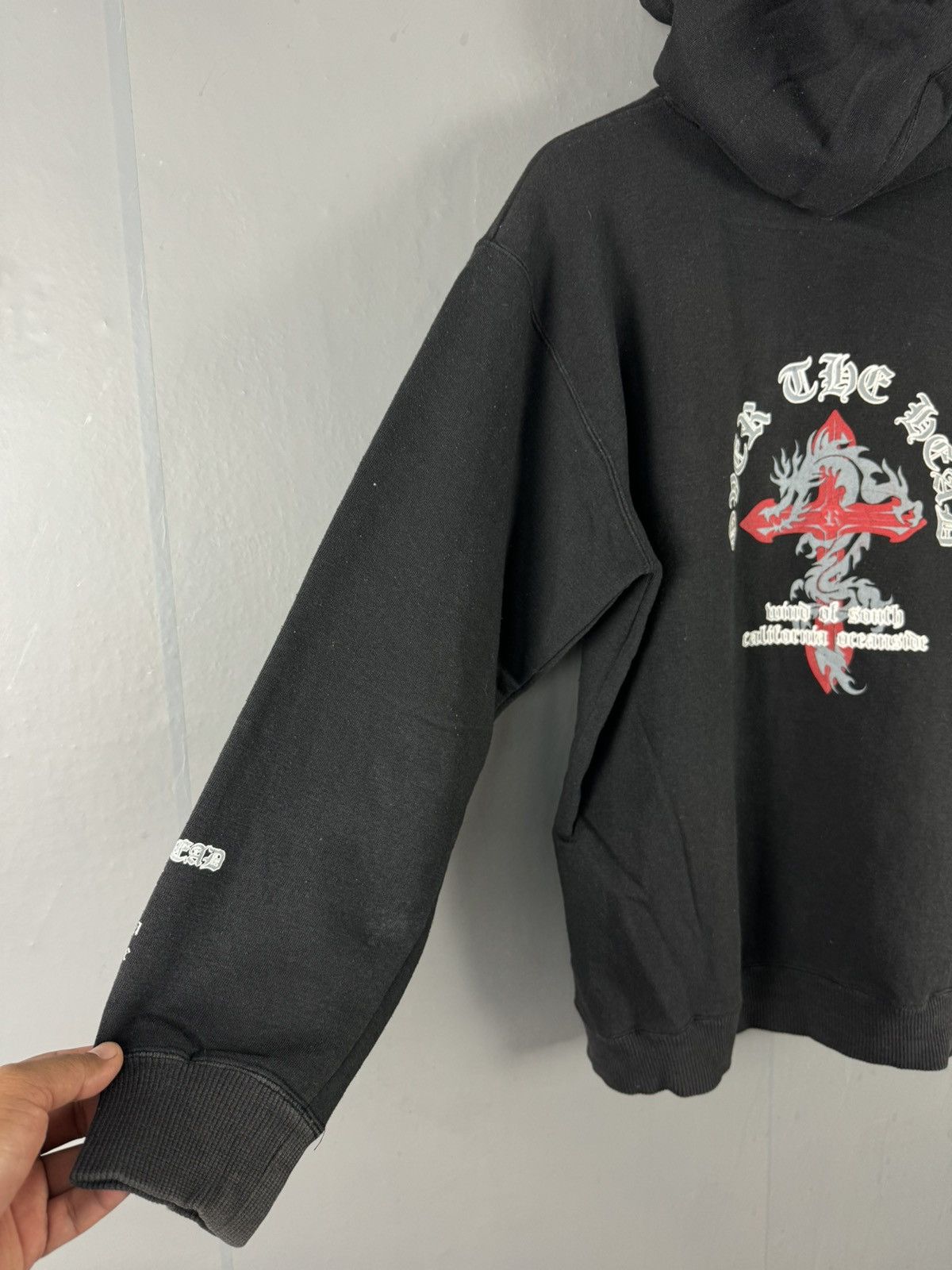 Dragonfly × Japanese Brand × Vintage JAPANESE DESIGN DRAGON FLY CROSS LOGO HOODIE SWEATSHIRT Size US S / EU 44-46 / 1 - 4 Thumbnail
