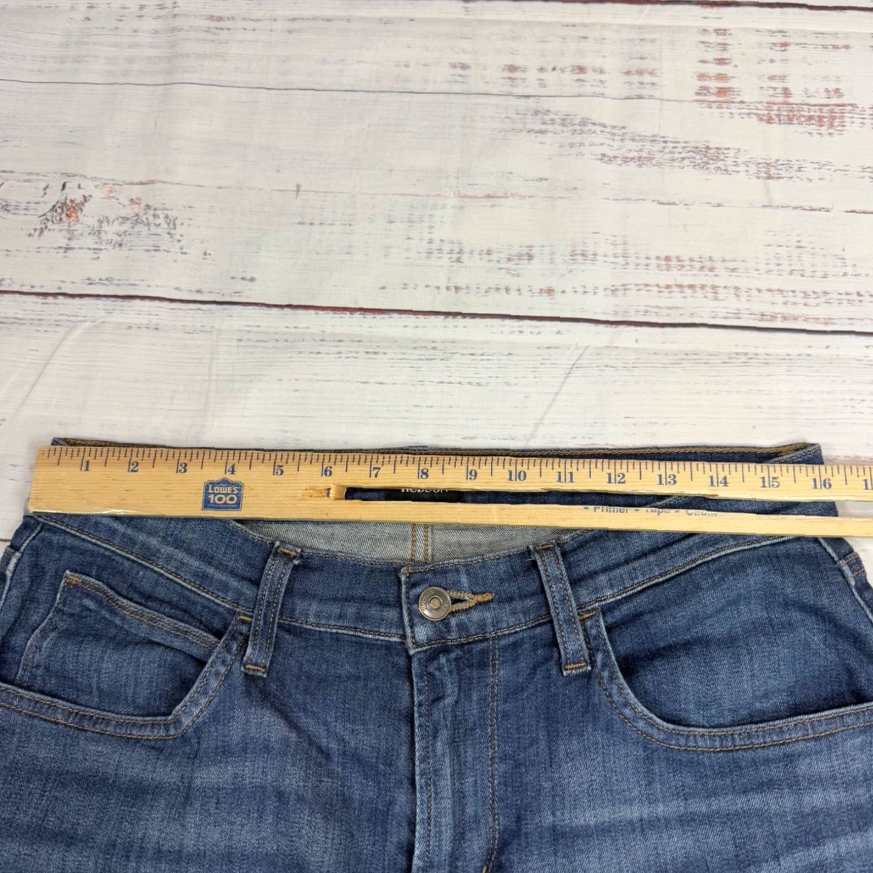 Hudson Hudson Jeans Men Slim Straight Blue Cotton Blend 32 34 Inseam Pockets Regular Size 32 Color Blue Jeans Size US 32 / EU 48 - 5 Thumbnail