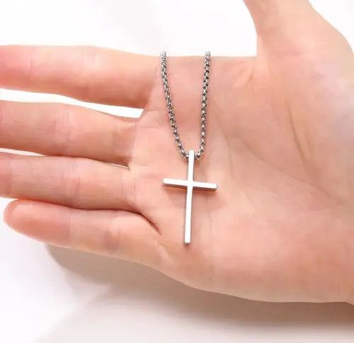 Other Retro punk necklace cross chain rock gothic style Size ONE SIZE - 4 Thumbnail