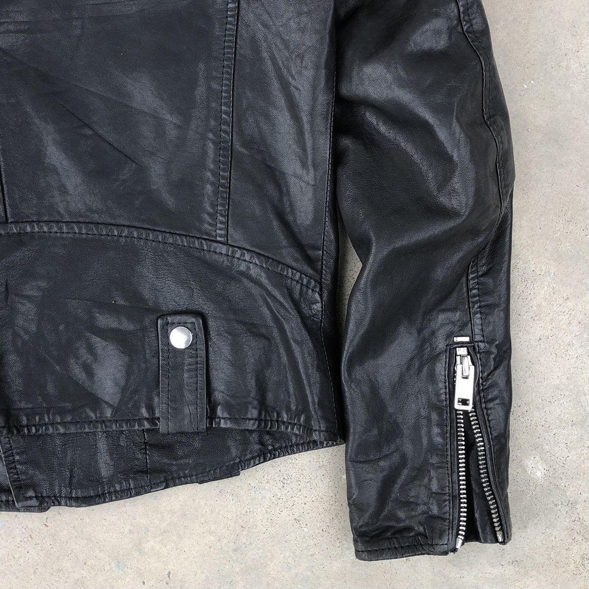 Vintage DIESEL Willcox Double Collar Leather Jacket