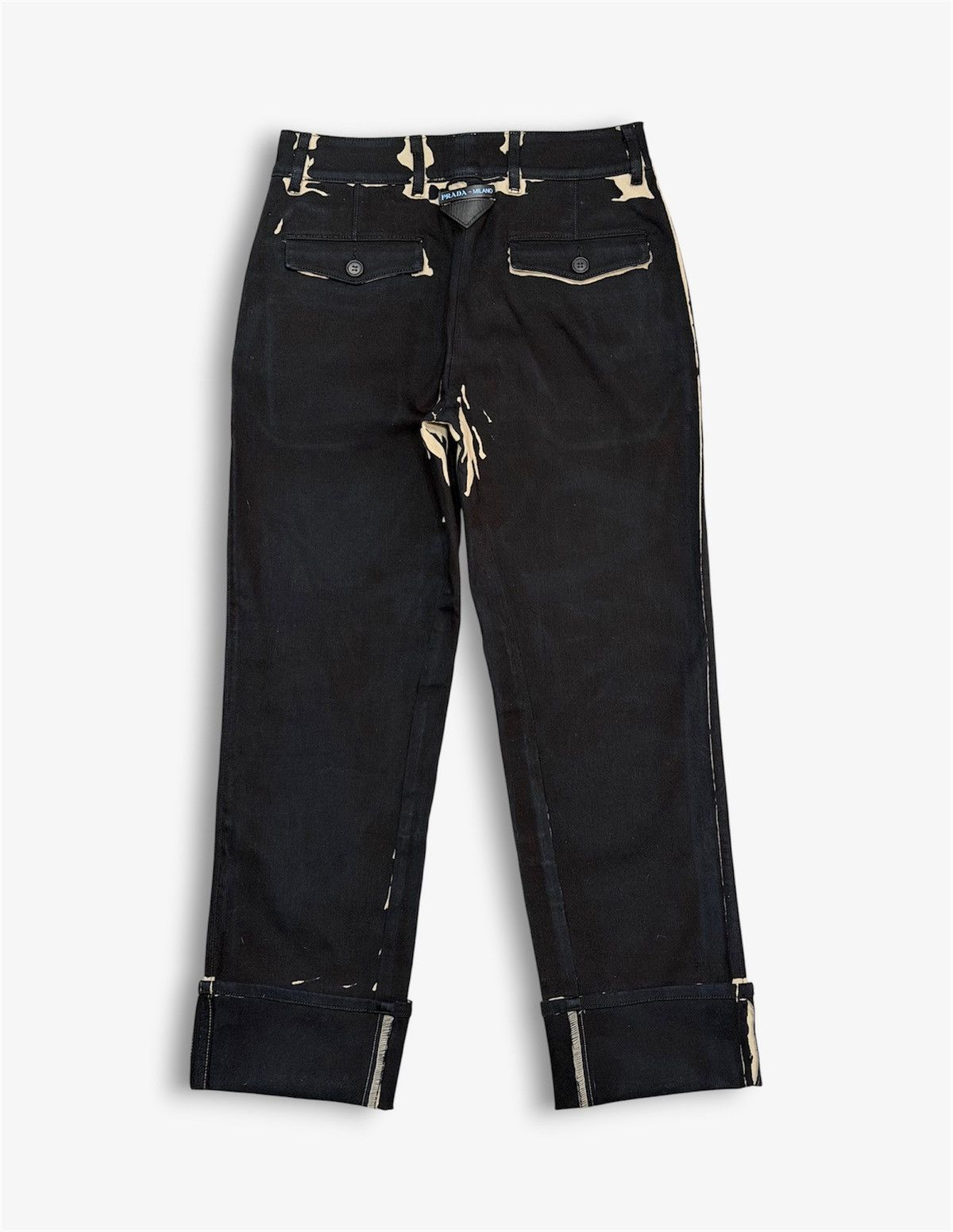 Prada PRADA FW 2018 Overdyed Back Logo Patch Pants Runway Jeans Size US 30 / EU 46 - 7 Thumbnail