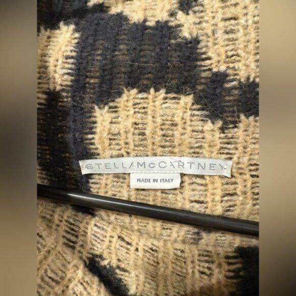 Stella McCartney Stella McCartney Leopard Print Leo Instarsia Sweater Size L / US 10 / IT 46 - 3 Thumbnail