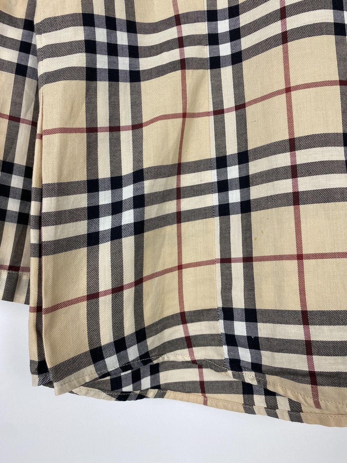 Burberry 1990s Vintage Burberry London Nova Check 3/4 Button Up Shirt Size L / US 10 / IT 46 - 13 Thumbnail