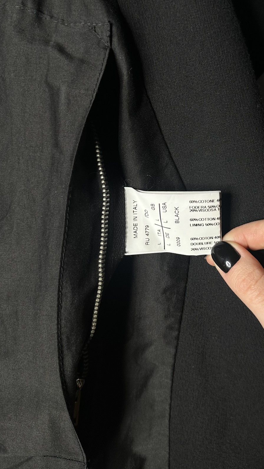 Rick Owens Coat with leather sleeves Size US L / EU 52-54 / 3 - 4 Thumbnail